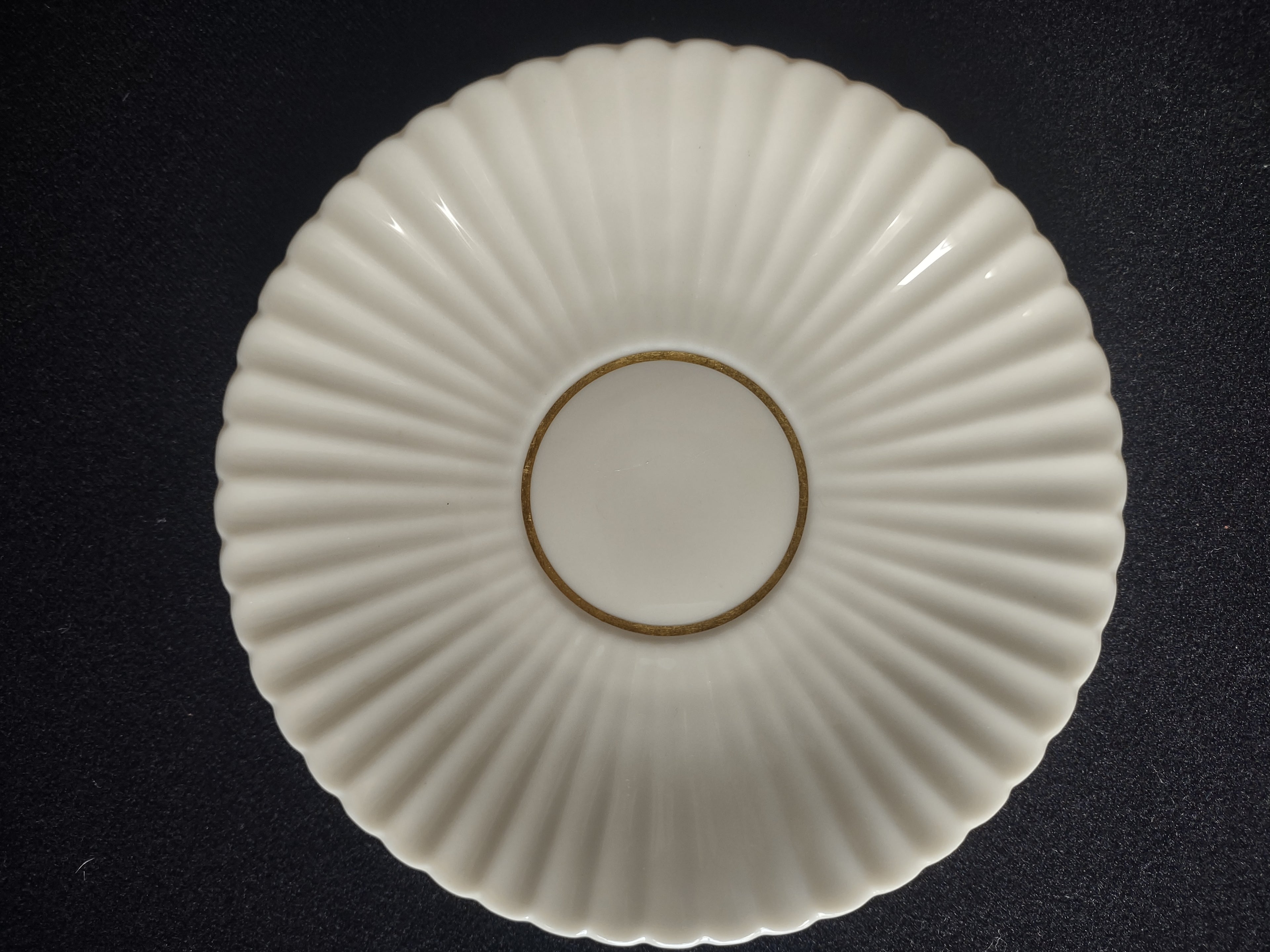 Vintage Lenox Cream Gold Trim Saucer ONLY (lot 1876)