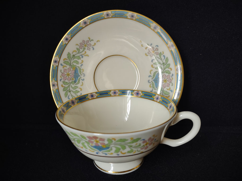 Vintage Lenox Tea Cup with Saucer Mystic Gold Stamp (lot 1812)