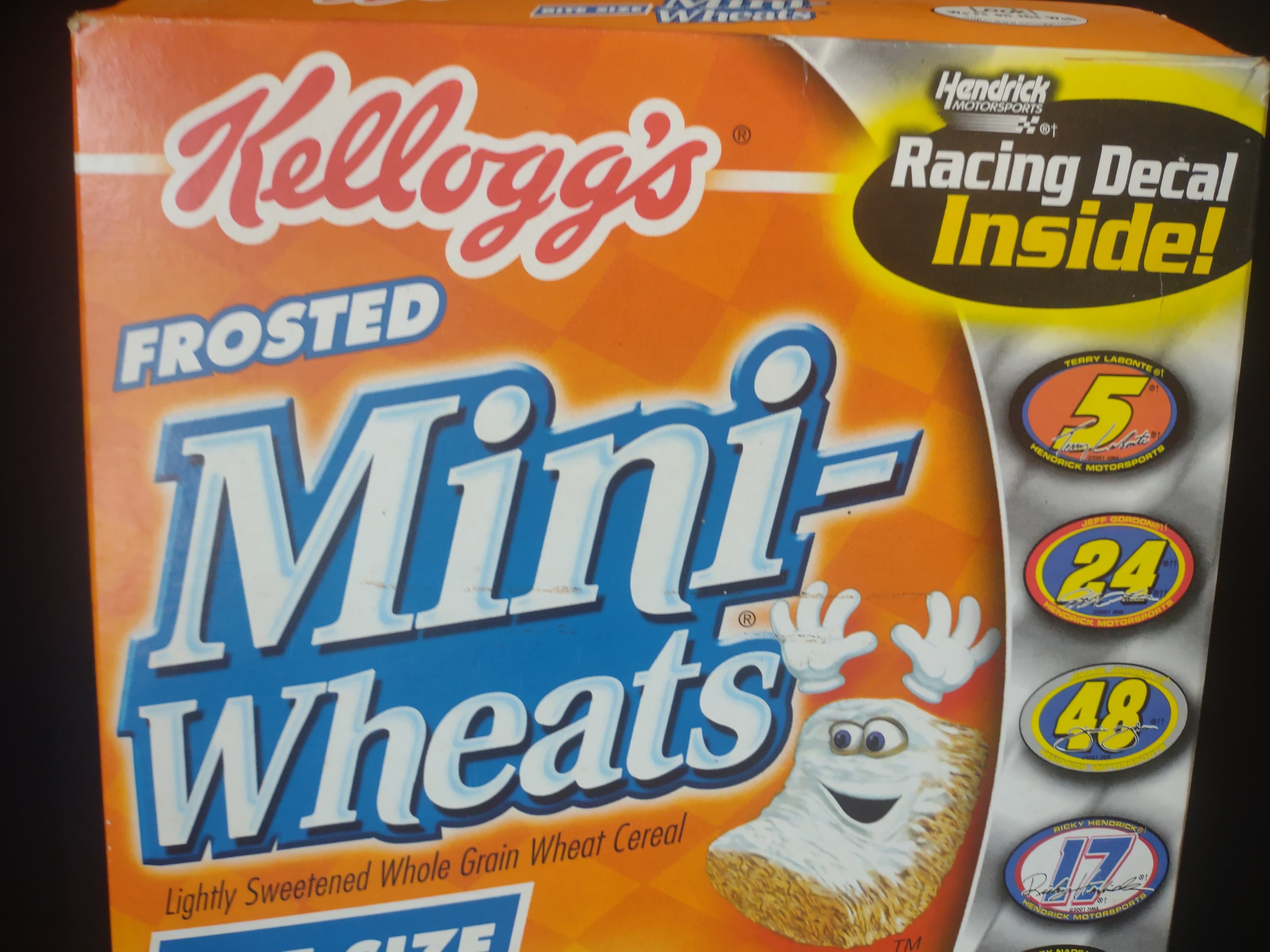 Vintage Collectible Kellog's Mini Wheats Box Terry Labonte Empty Box (lot 2172)