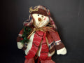 Christmas Primitive Shelf Sitting Snowman with Bells 12" Tall Sitting (lot 3362)