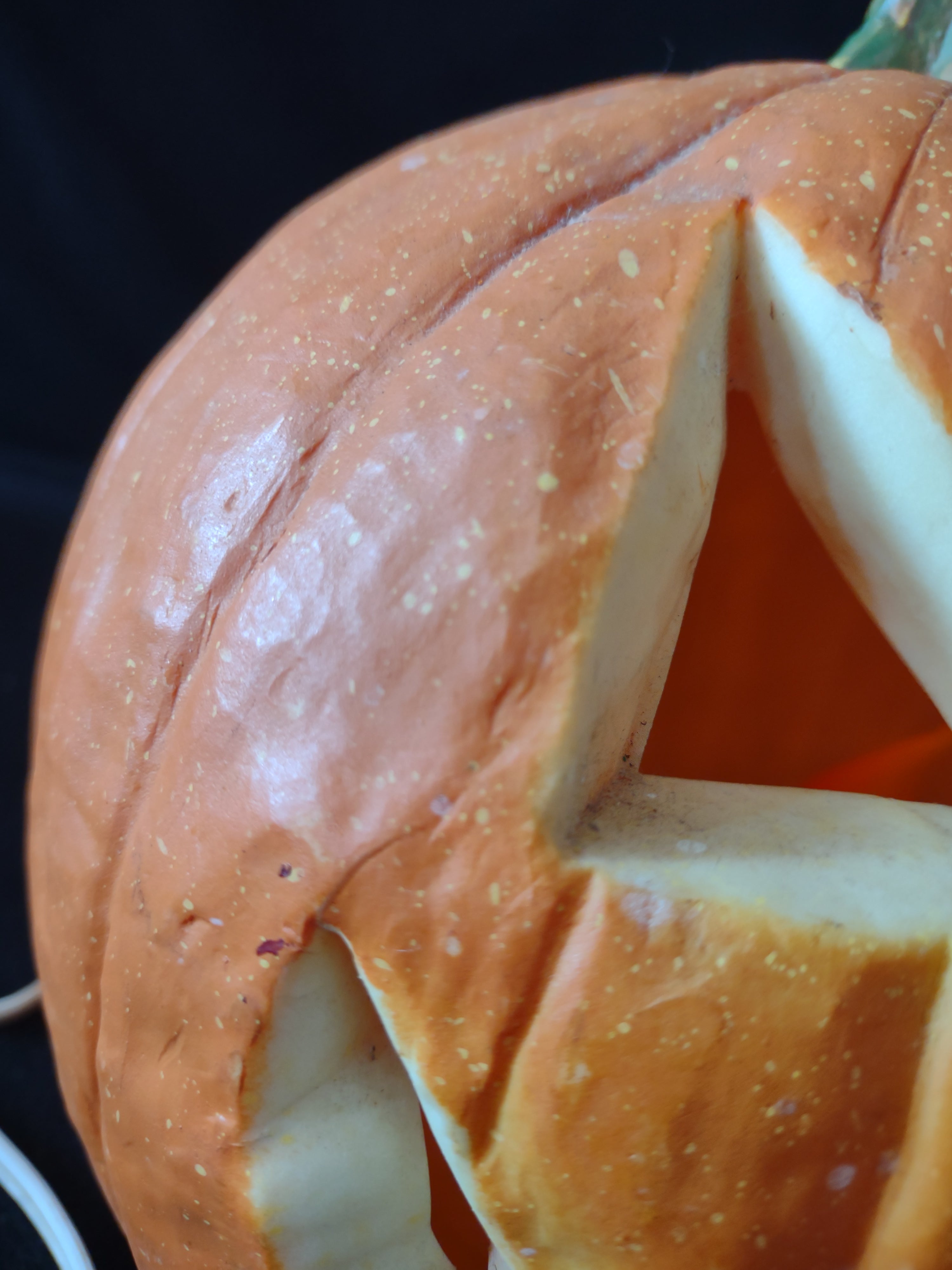 Vintage Halloween Jack -O-Lantern Foam 10" Lighted Pumpkin (Lot 3153)