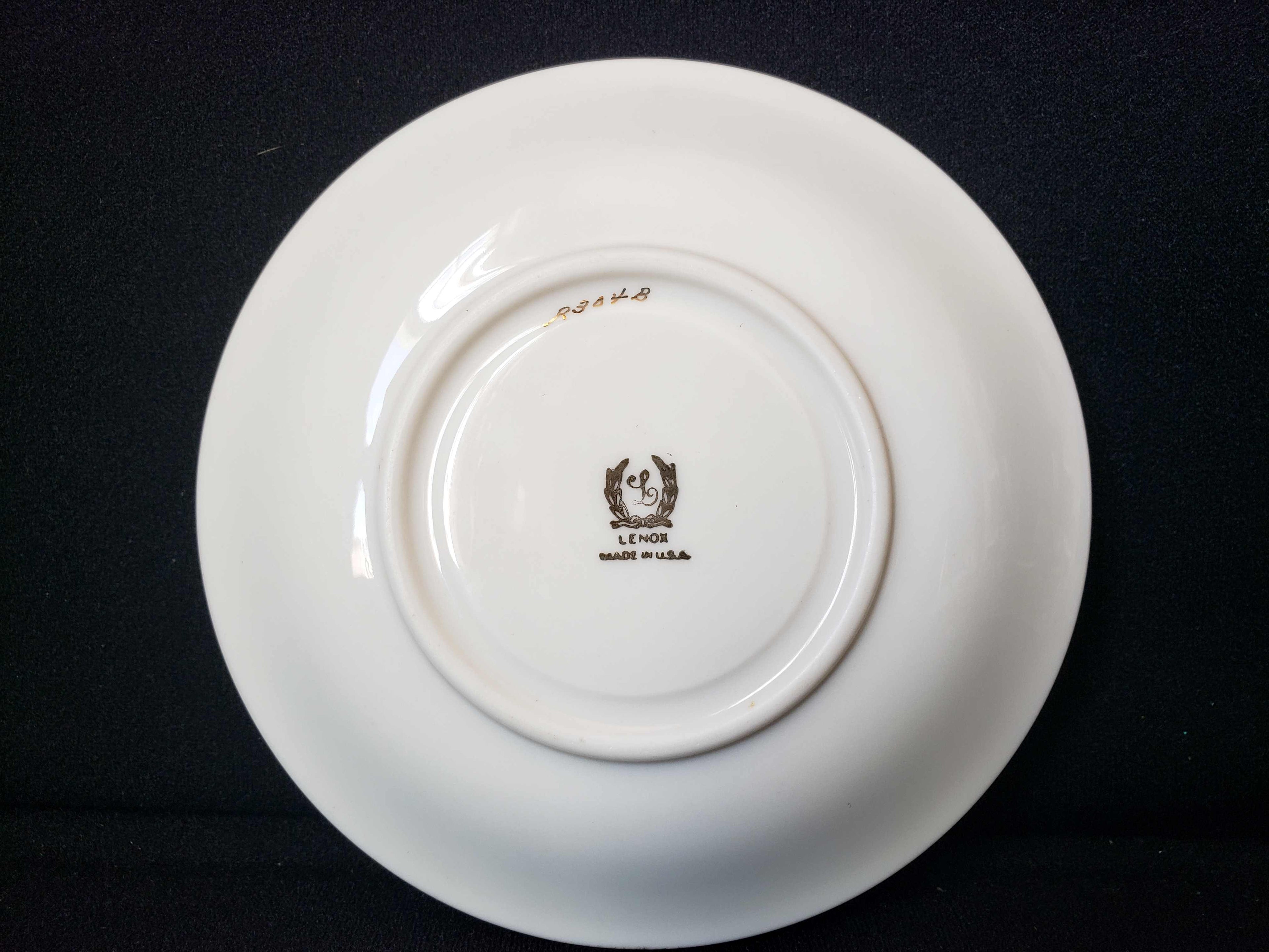 Vintage Lenox Blue Leaf Saucer ONLY (lot 1966)