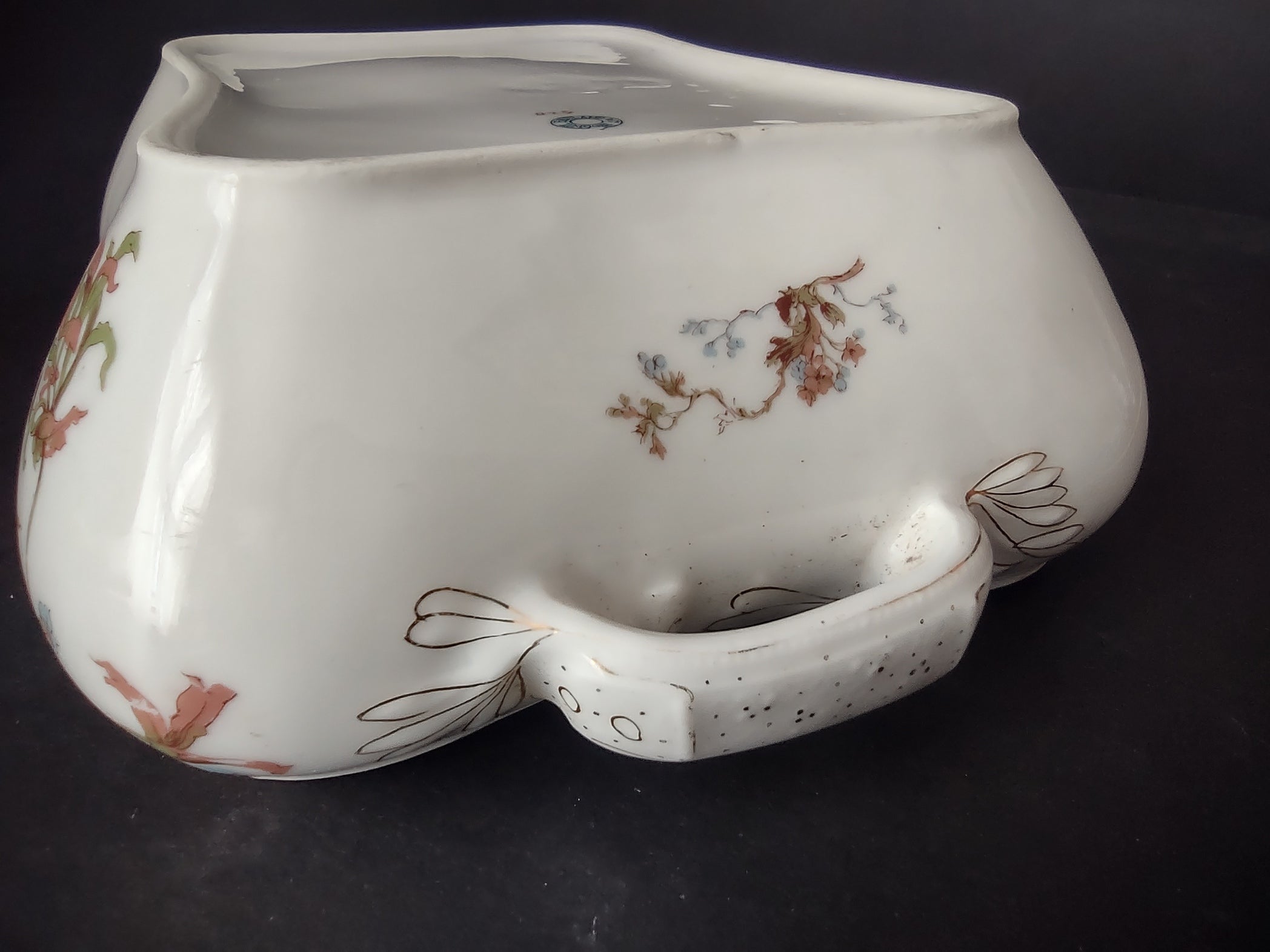Depose Haviland Limoges Blue Flower Serving Bowl NO LID (lot 961)