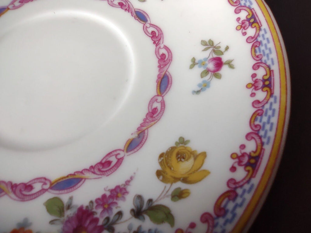 GDA Limoges France Saucer ONLY Pink Floral (lot 740)