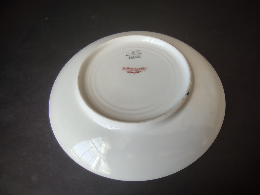 Delinieres Haviland Limoges Saucer ONLY Gold Black Decor (lot 1070)
