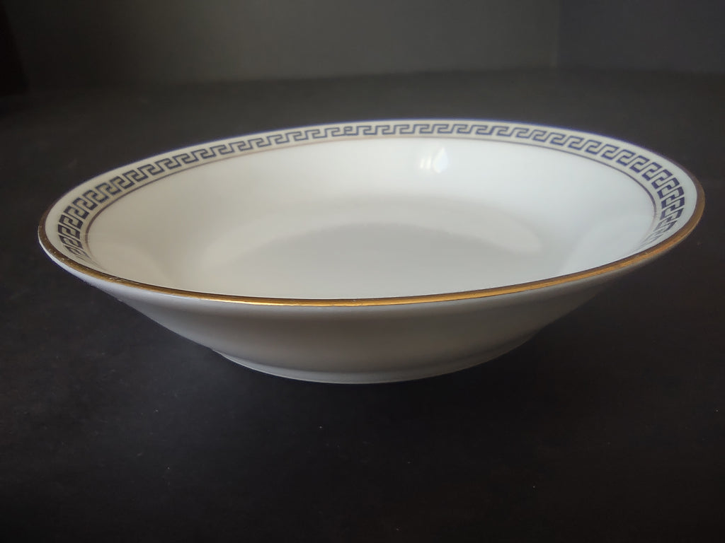 T & V Limoges France Small Bowl Gold Black Decor (lot 1067)