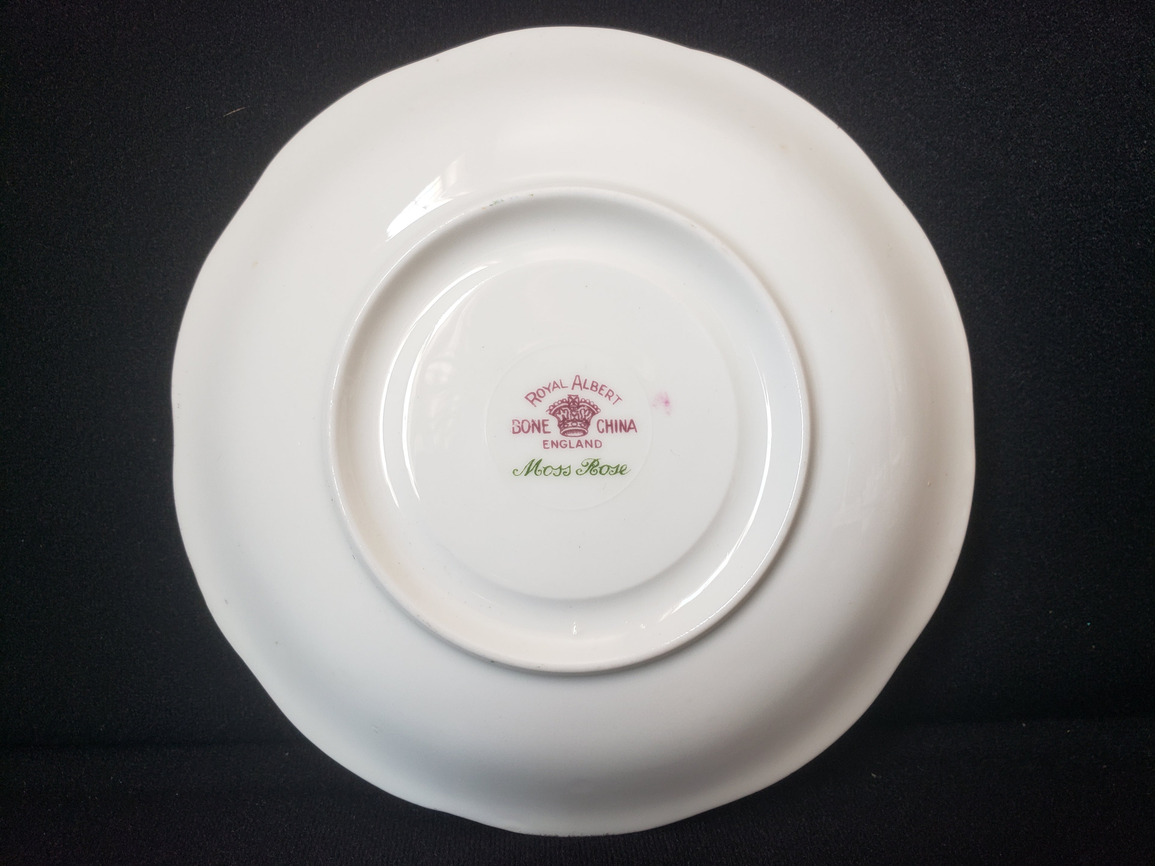 Vintage Royal Albert Bone China Moss Rose Saucer ONLY (lot 2017)