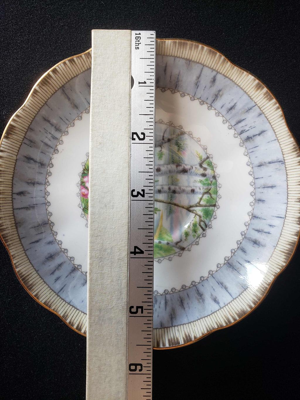Vintage Royal Albert Bone China Silver Birch Saucer ONLY (lot 2015)