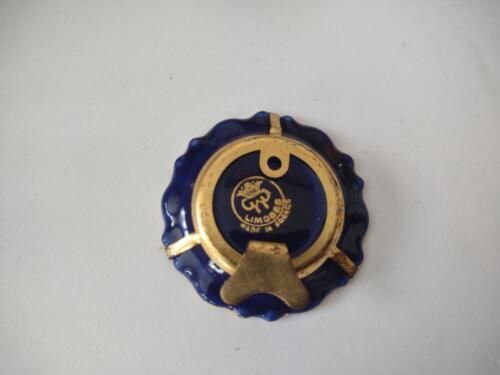 lot 786 Limoges France Cobalt Gold Trim2 x Decoration 1-3/4" Courting Couple