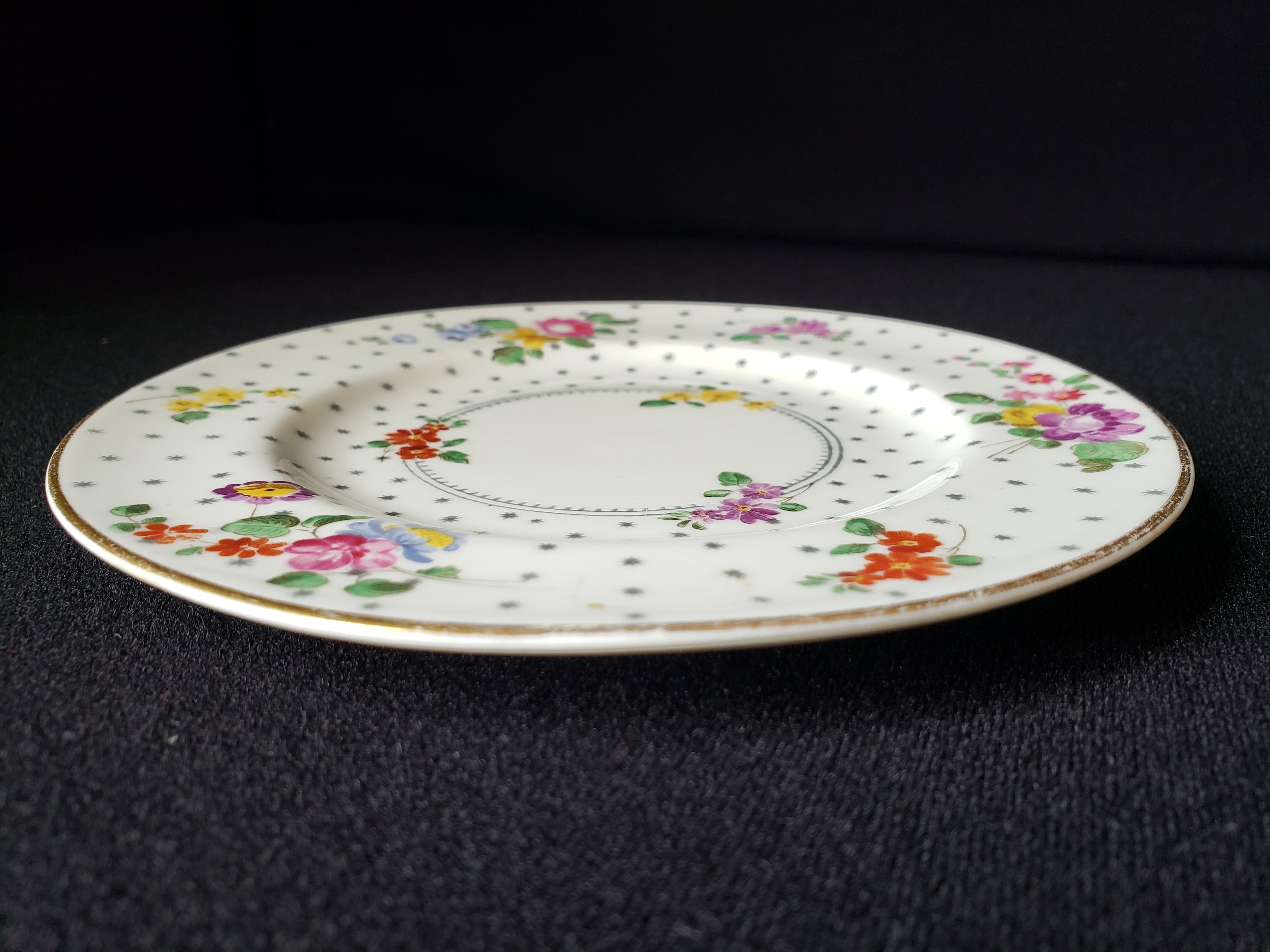 Vintage Royal Worcester Astral Stars Bread or Dessert Plate 6" (lot 2083)