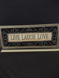 Lisa Hilliker Live Laugh Love Metal Wall Decoration (Lot 3317t)