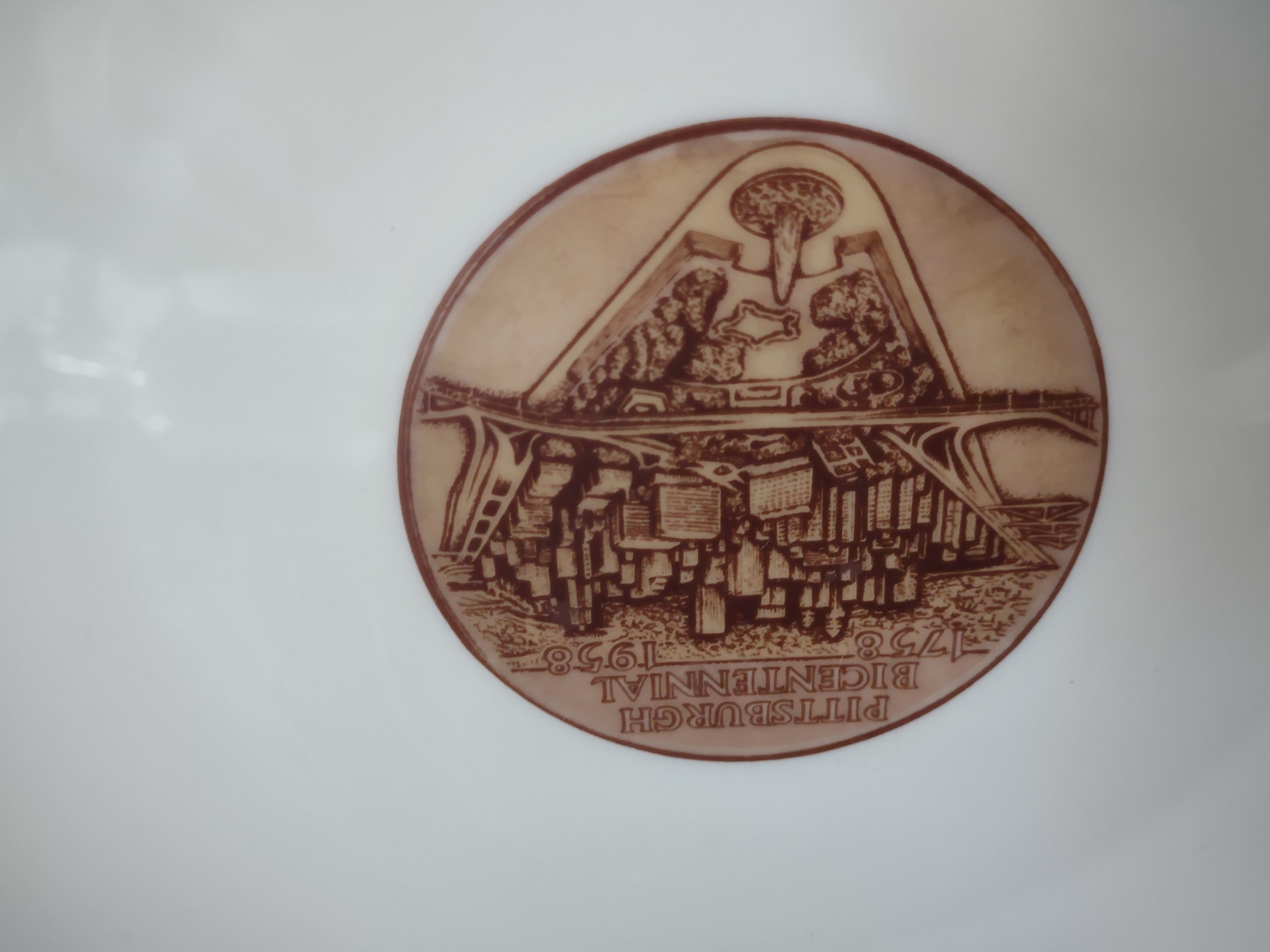 Vintage Lenox C-567 Limited Edition Pittsburgh Bicentennial Plate (lot 2002)