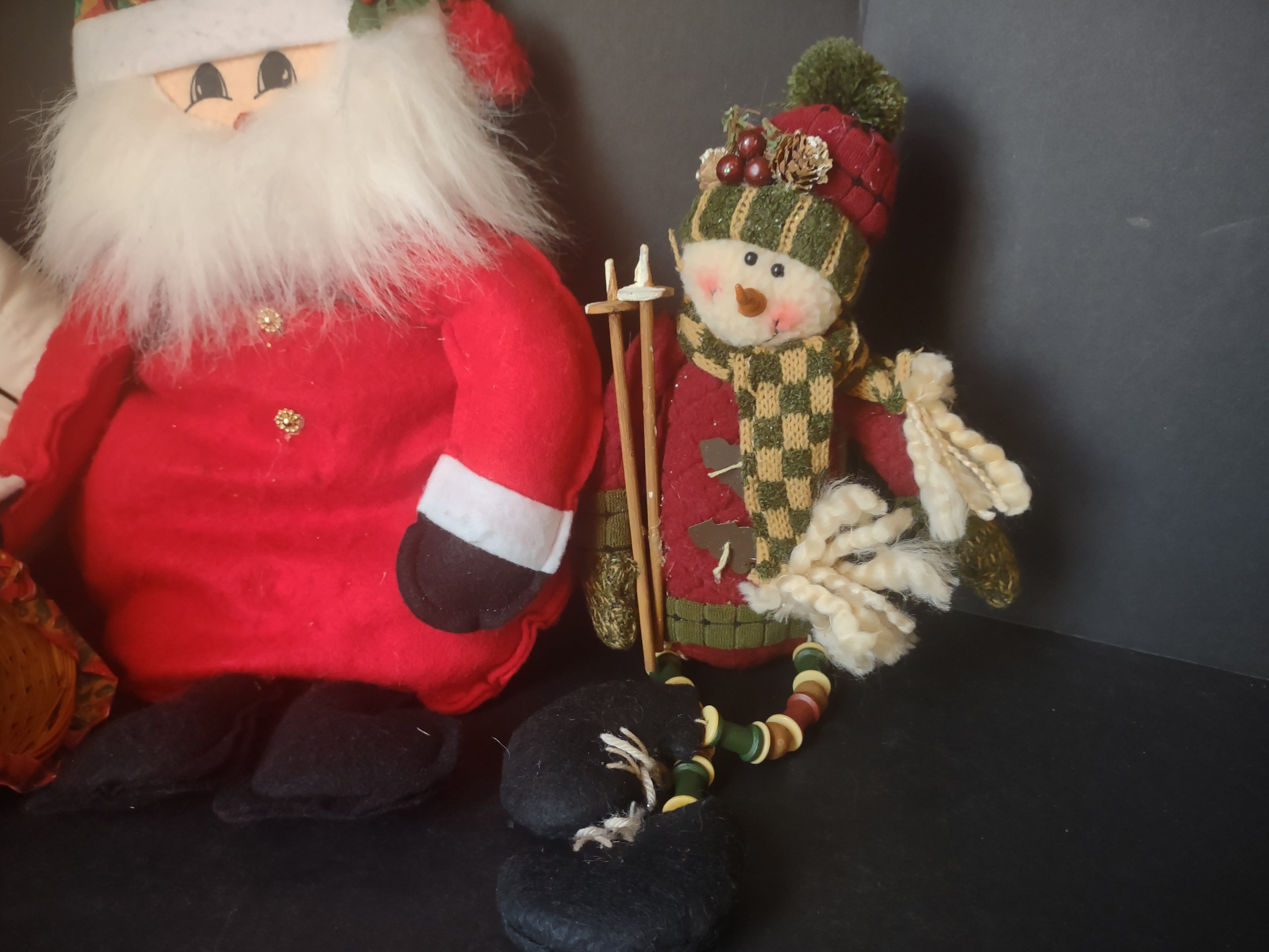 Set of 3 Santa Snowman Christmas Decor (lot 1510)