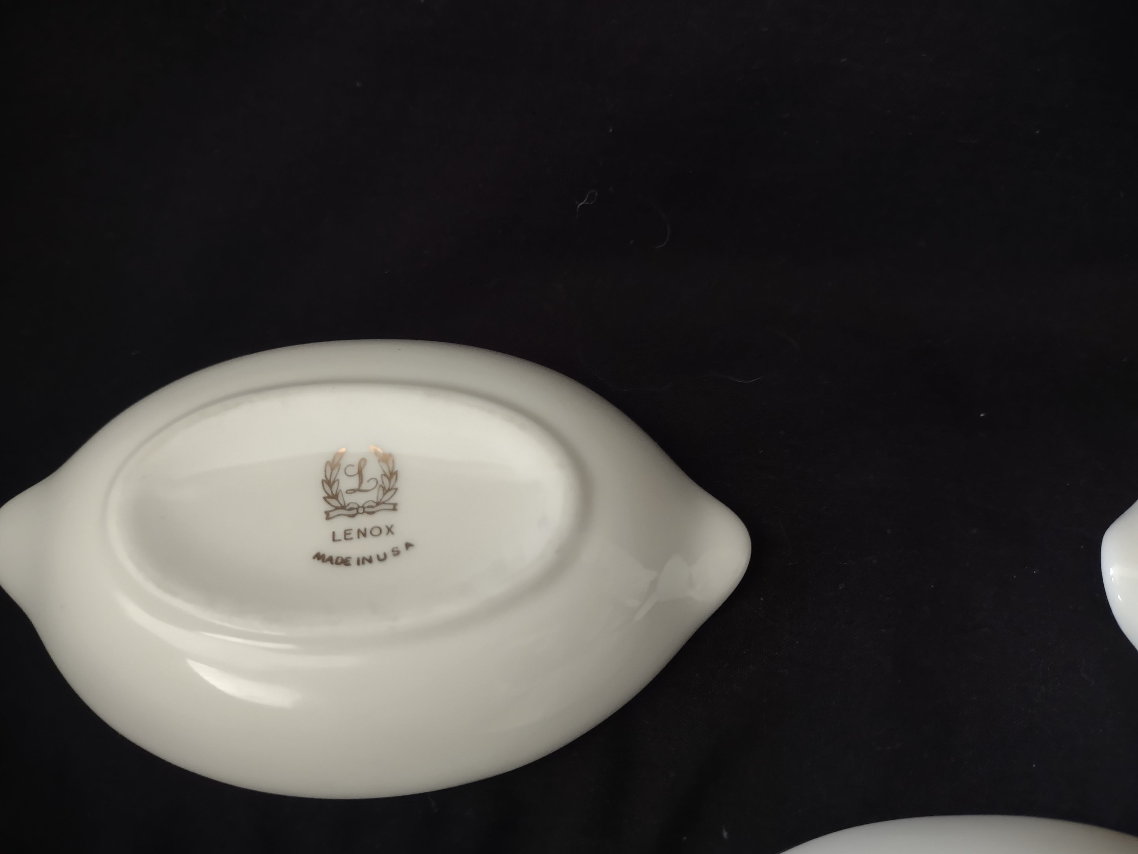 Vintage Lenox Set of 4 Condiment Serving Dishes (lot 1990)