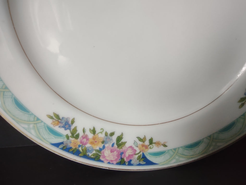 Haviland Limoges Massachusetts Dessert/Salad Plate Blue Floral (lot 933)
