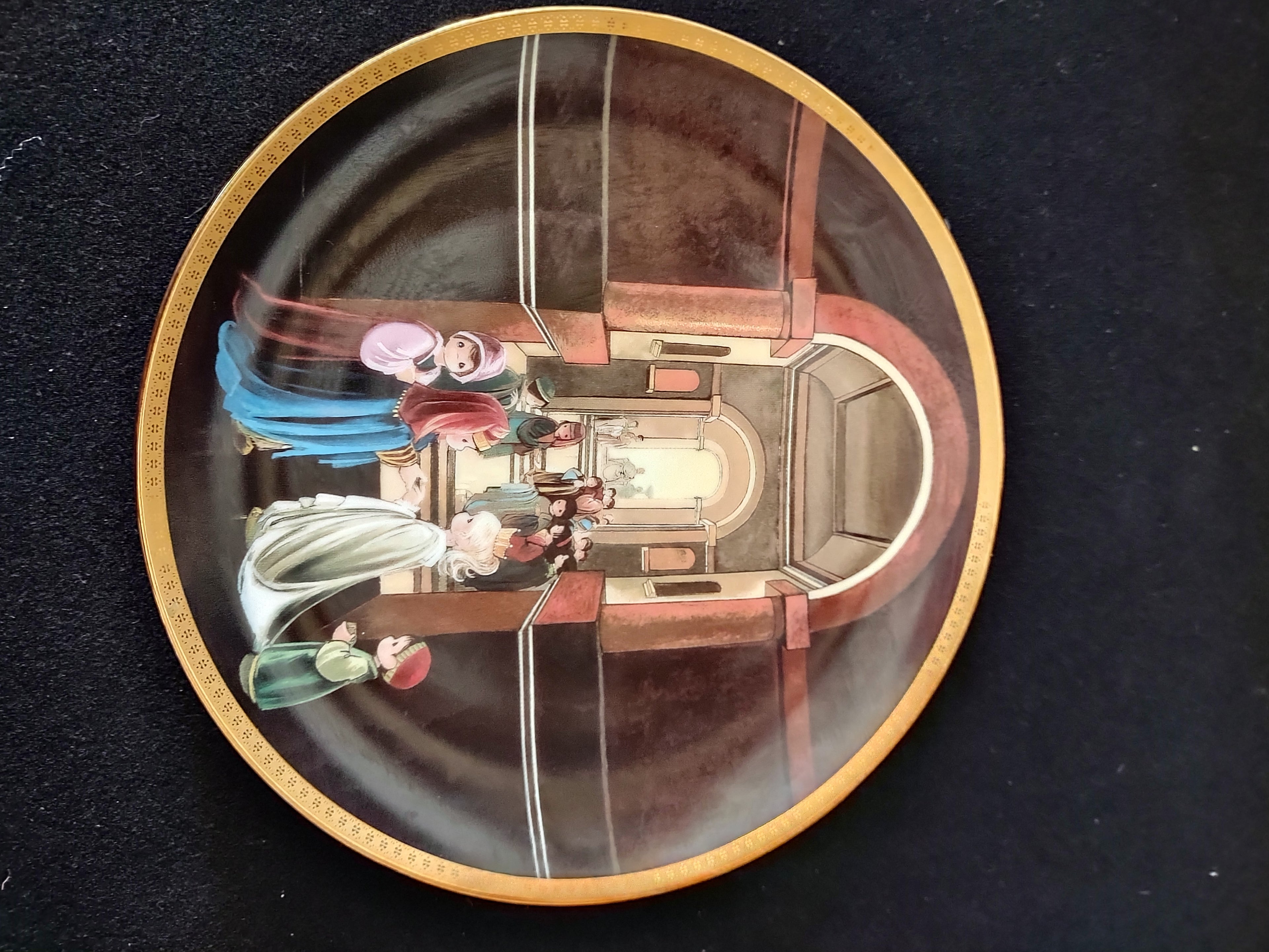 Precious Moments Old Testament Plate Esther Jacob Victory Set Of 3 (Lot 4055)