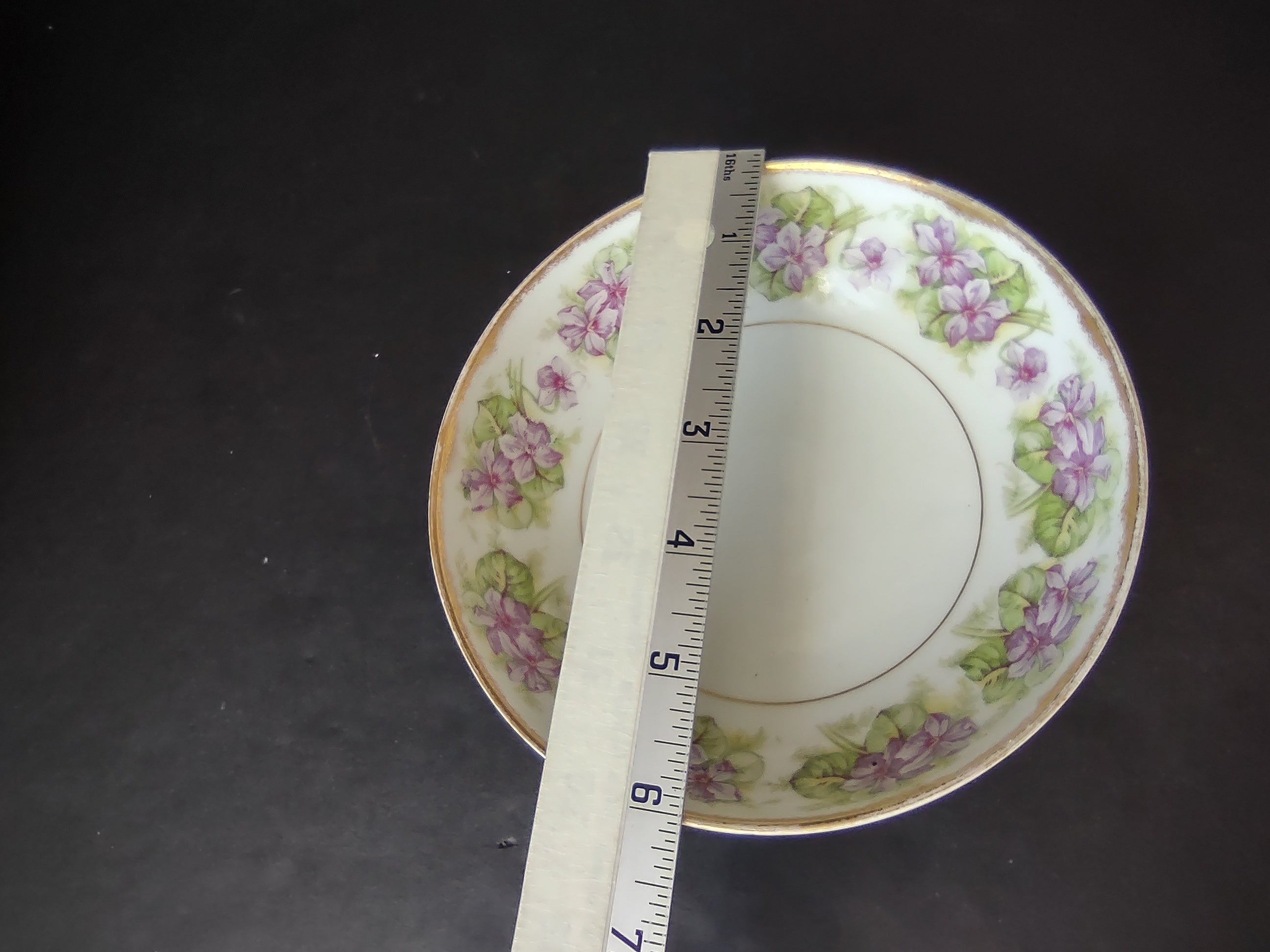 Elite Works Limoges French Shabby Cottage Chic Footed Bowl (lot 1128)