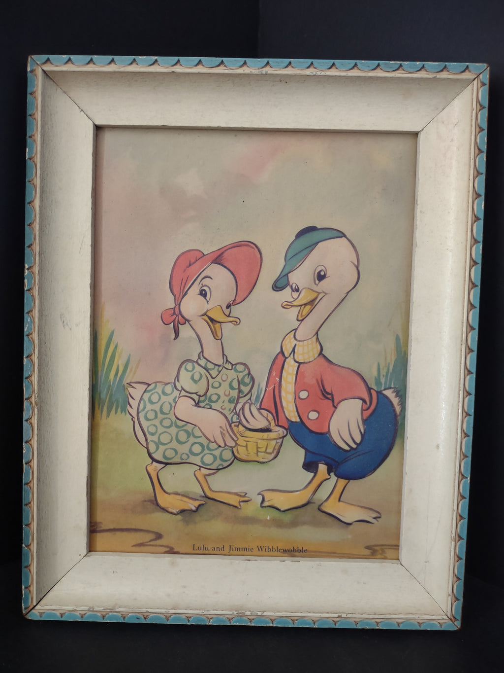 Vintage Raised Picture Lulu and Jimmie Wiblewobble (lot 3156t)