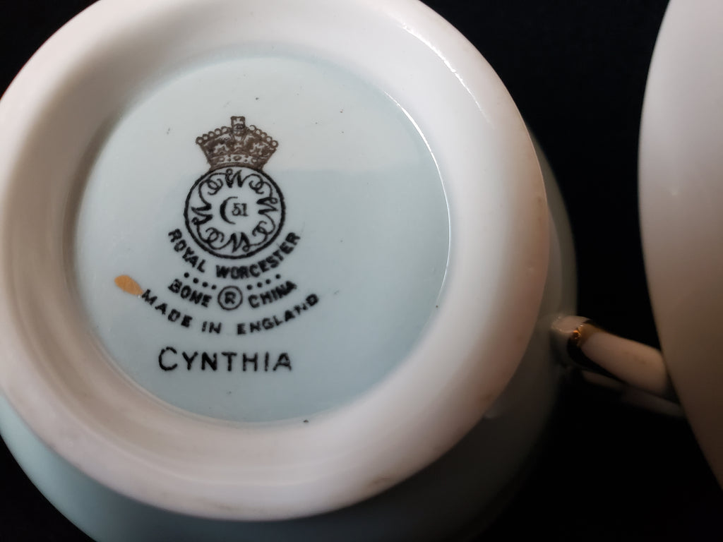 Vintage Royal Worcester Cynthia Tea Cup with Saucer (lot 2113)
