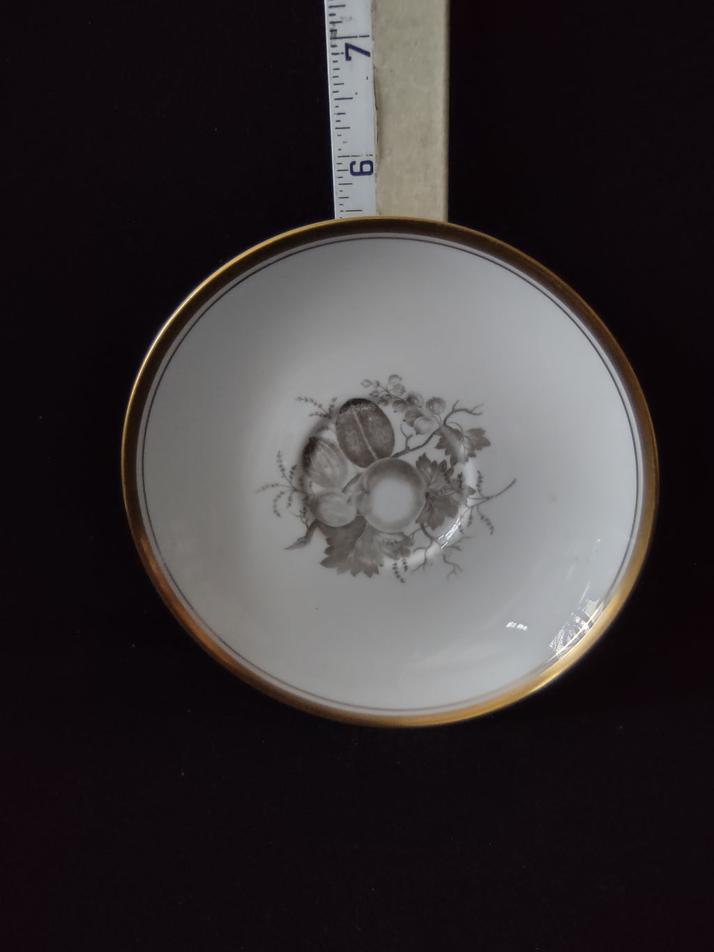 Vintage Spode Saucer Chatham #13 Bone China Gold Trim Set Of 2 (Lot 5714)