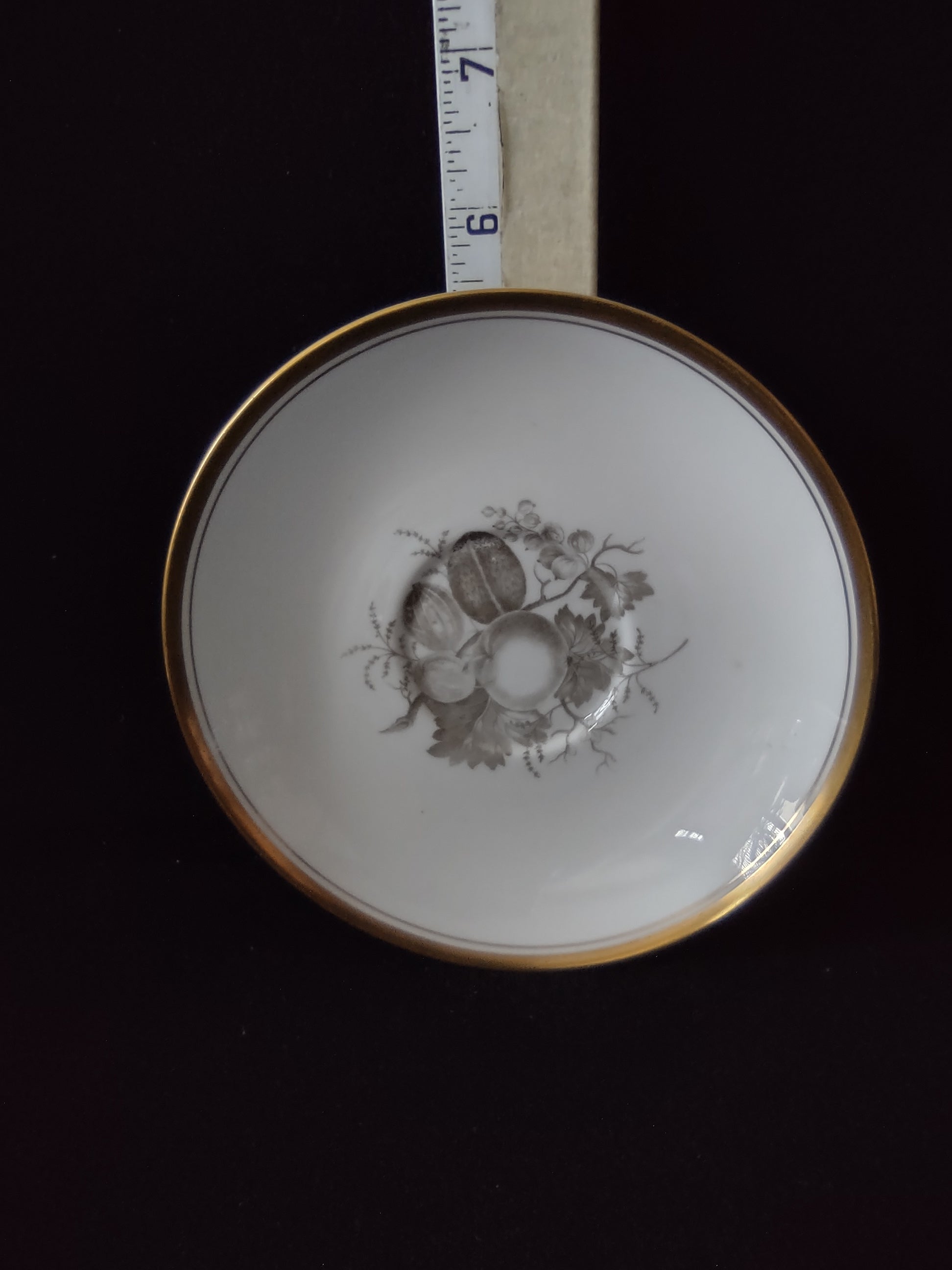 Vintage Spode Saucer Chatham #13 Bone China Gold Trim Set Of 2 (Lot 5714)