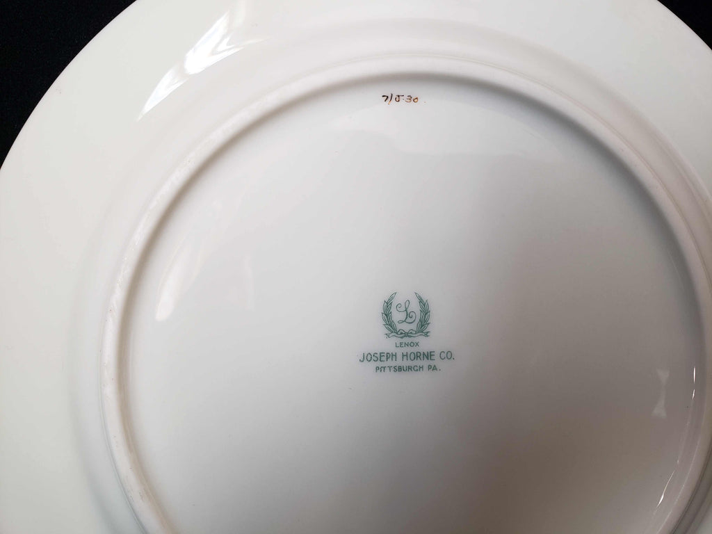 Vintage Lenox Joseph Horne Plate 8-3/8"Salad or Lancheon (lot 1975)