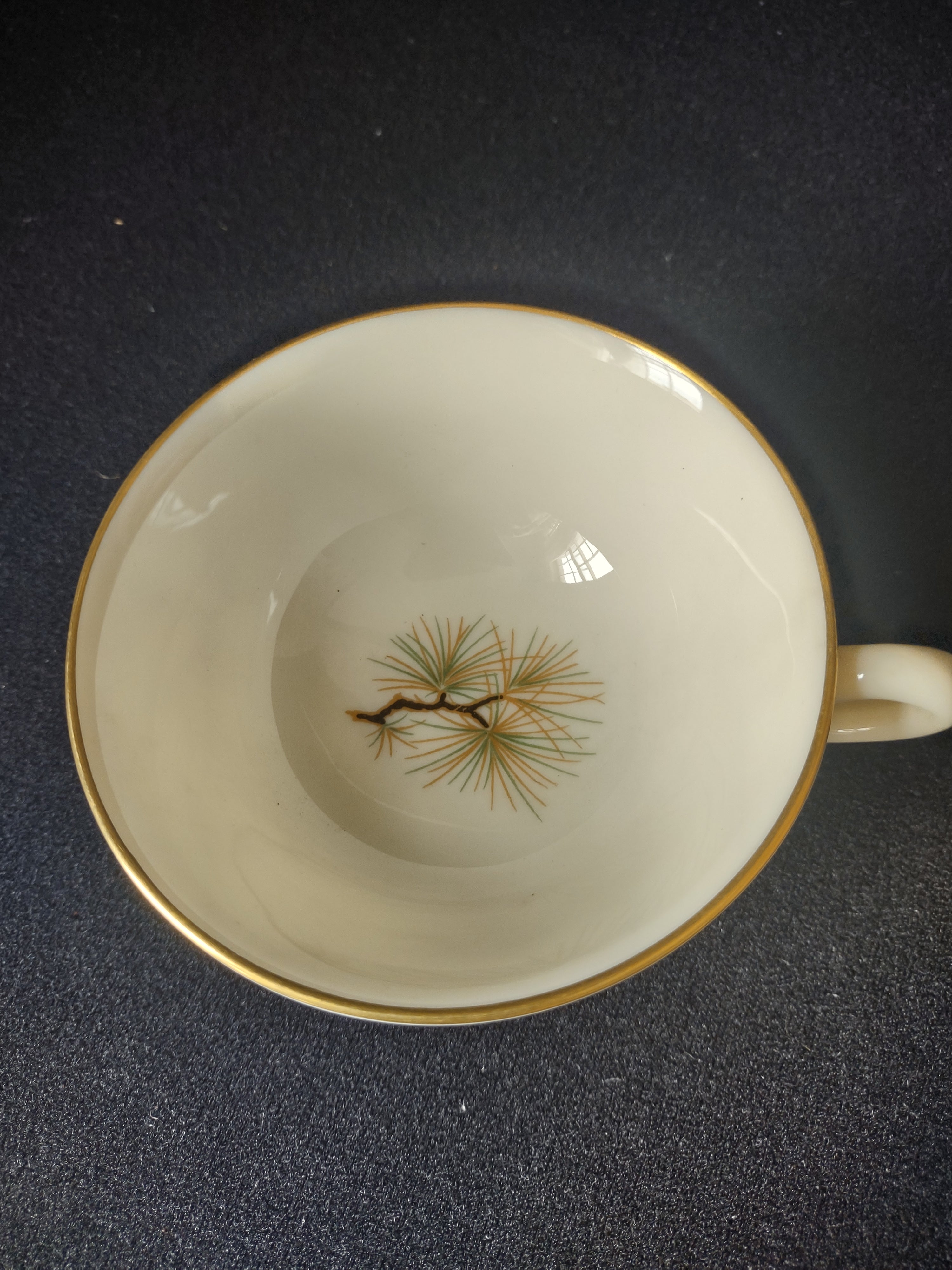 Vintage Lenox Pine W-331 Tea Cup ONLY (lot 1867)