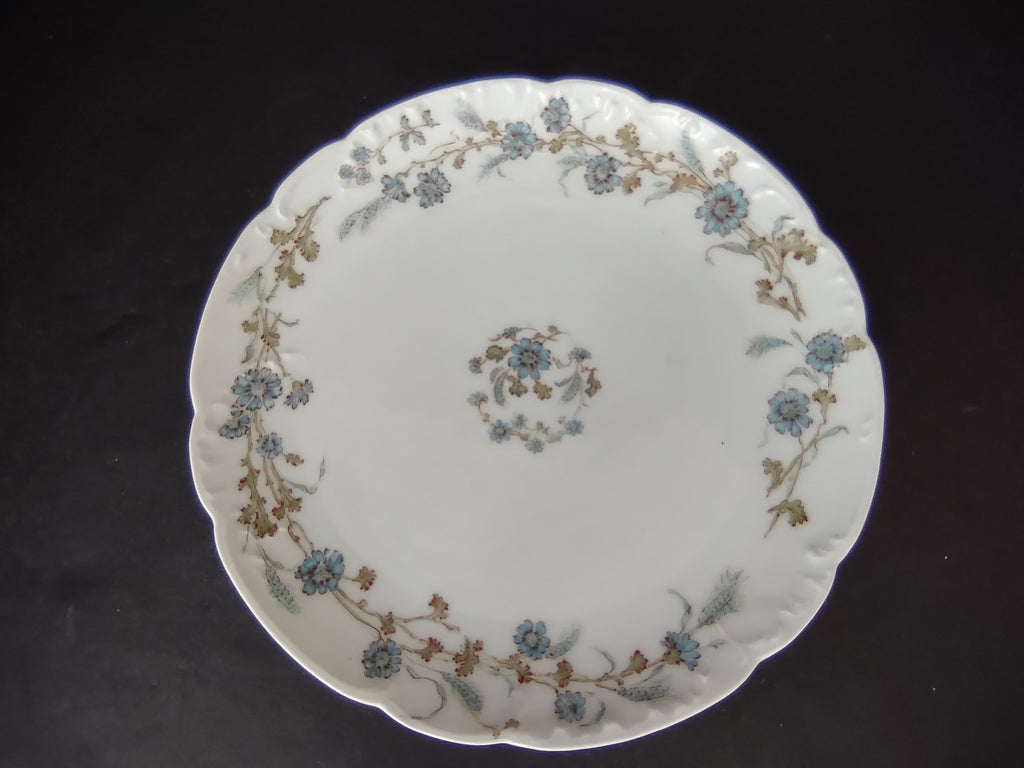Haviland Limoges Dessert Plate Blue Flower French Chic (lot 994)