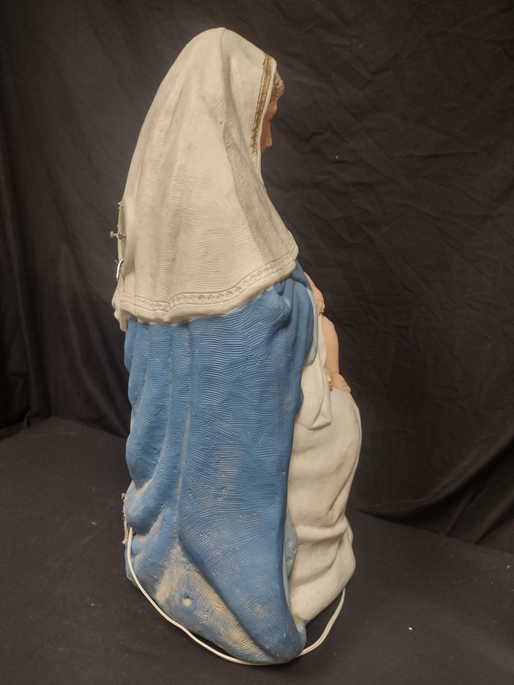 Vintage Blow Mold Christmas Nativity Mary with Baby 26" (lot 2272)