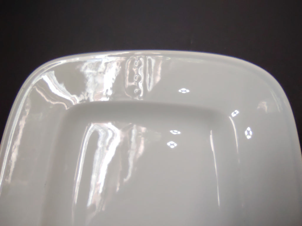 Metlox Jamestown Provincial Poppytrail Rivets Border White Serving Tray lot 2610