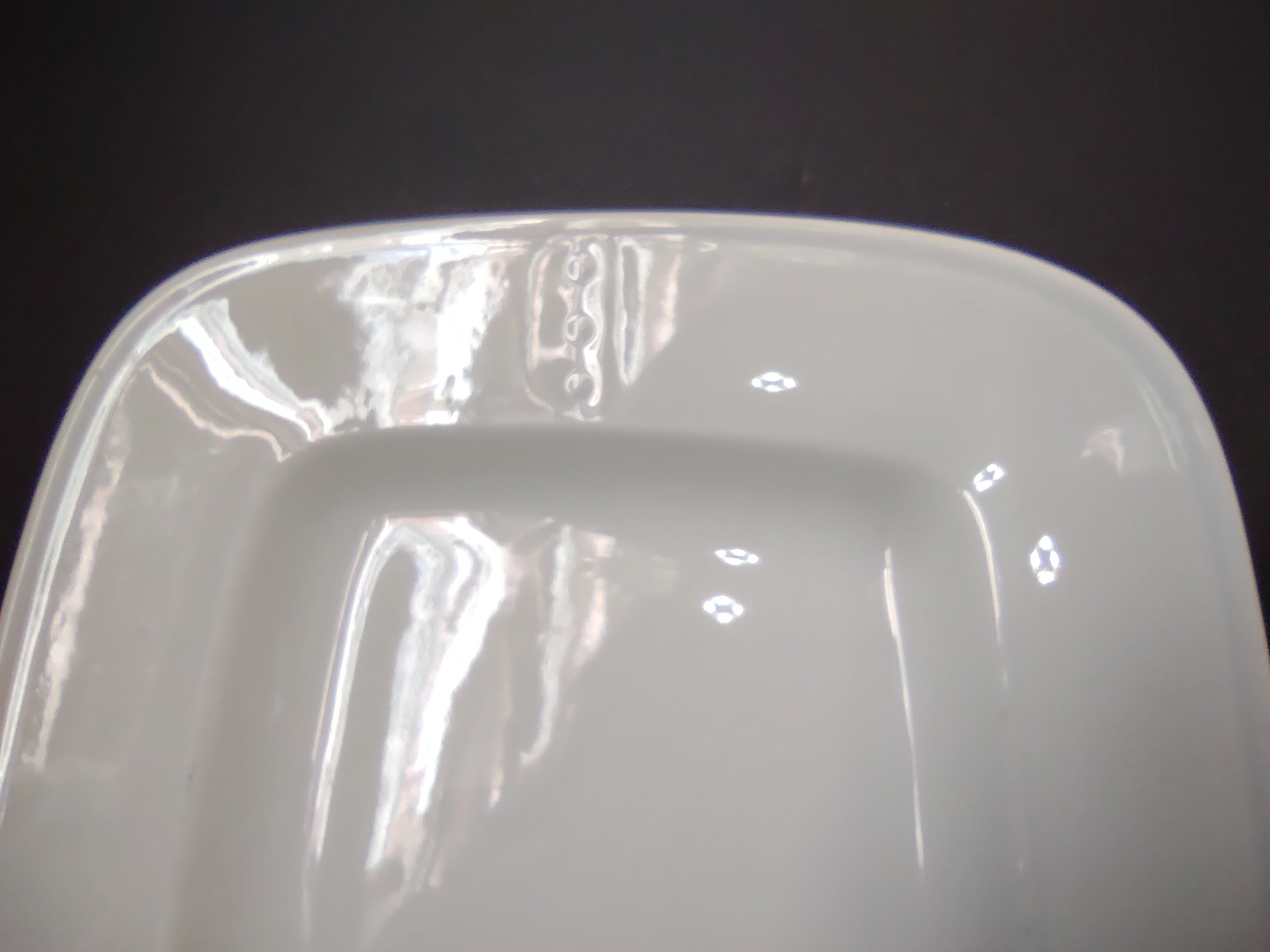 Metlox Jamestown Provincial Poppytrail Rivets Border White Serving Tray lot 2610