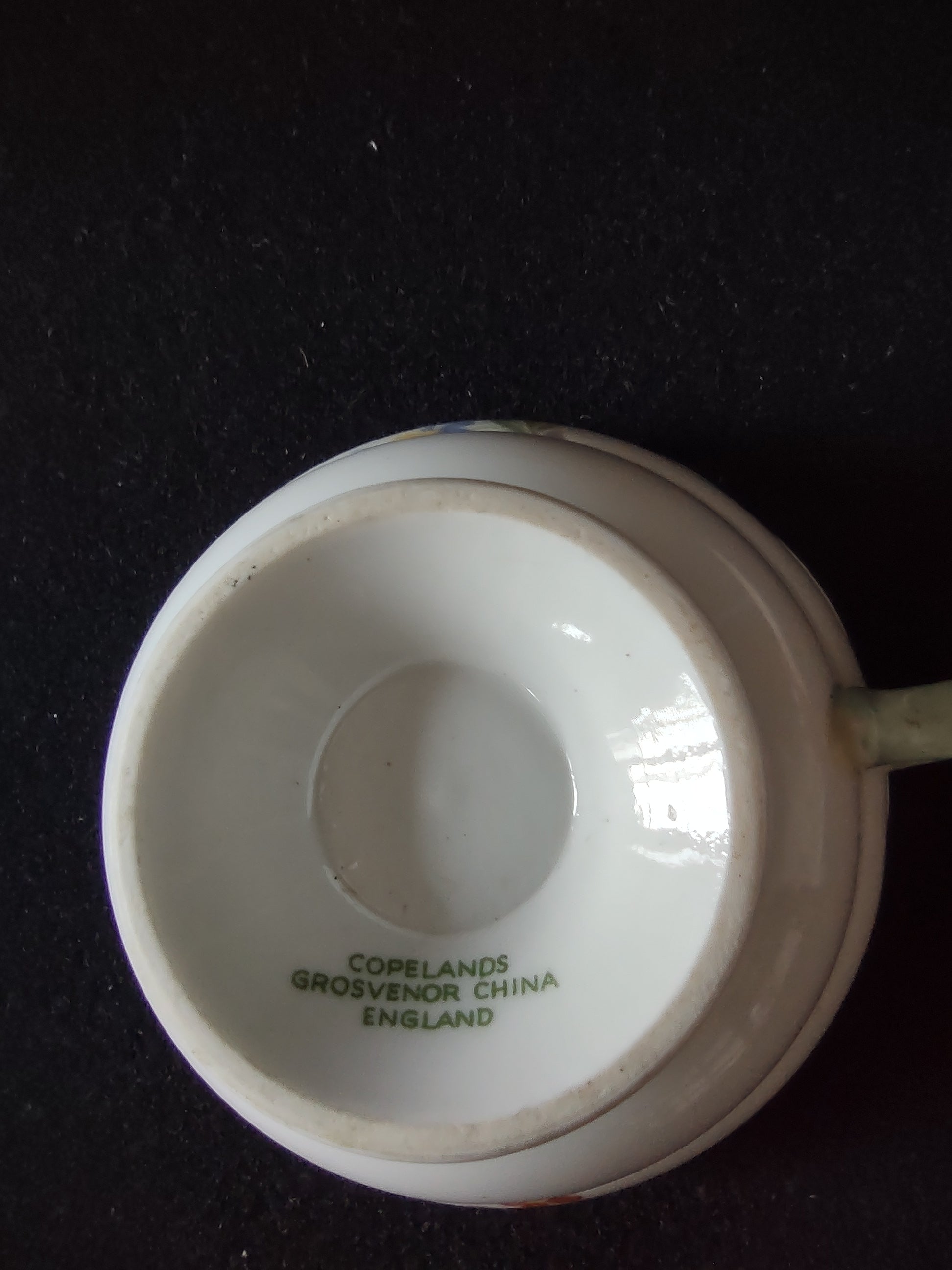 Vintage Copeland Grosvenor Teacup Saucer Pink English Countryside (Lot 5801)