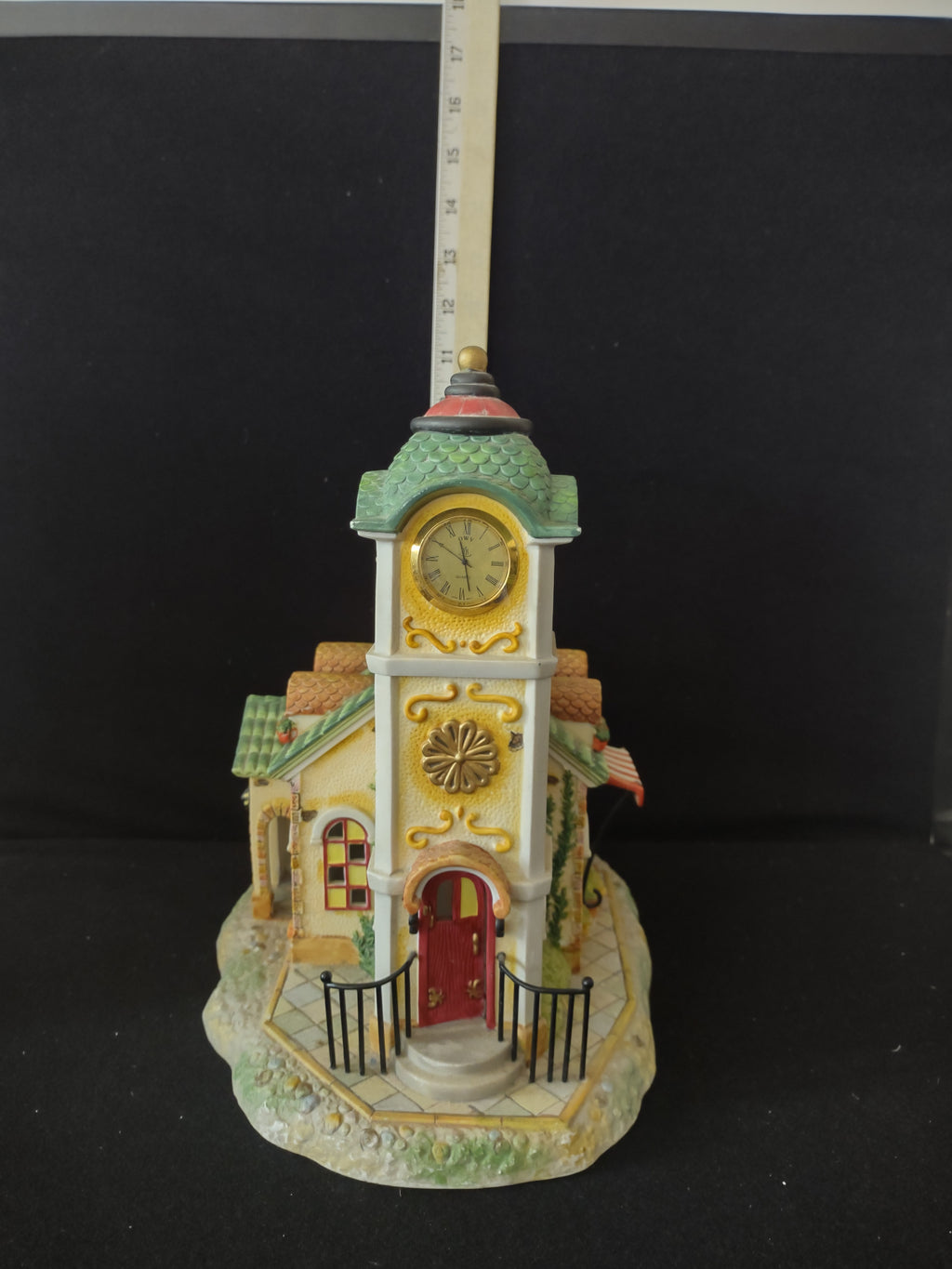 PartyLite Olde World Village Clock Tower #4 Tealight Candle Clock Works (Lot3929