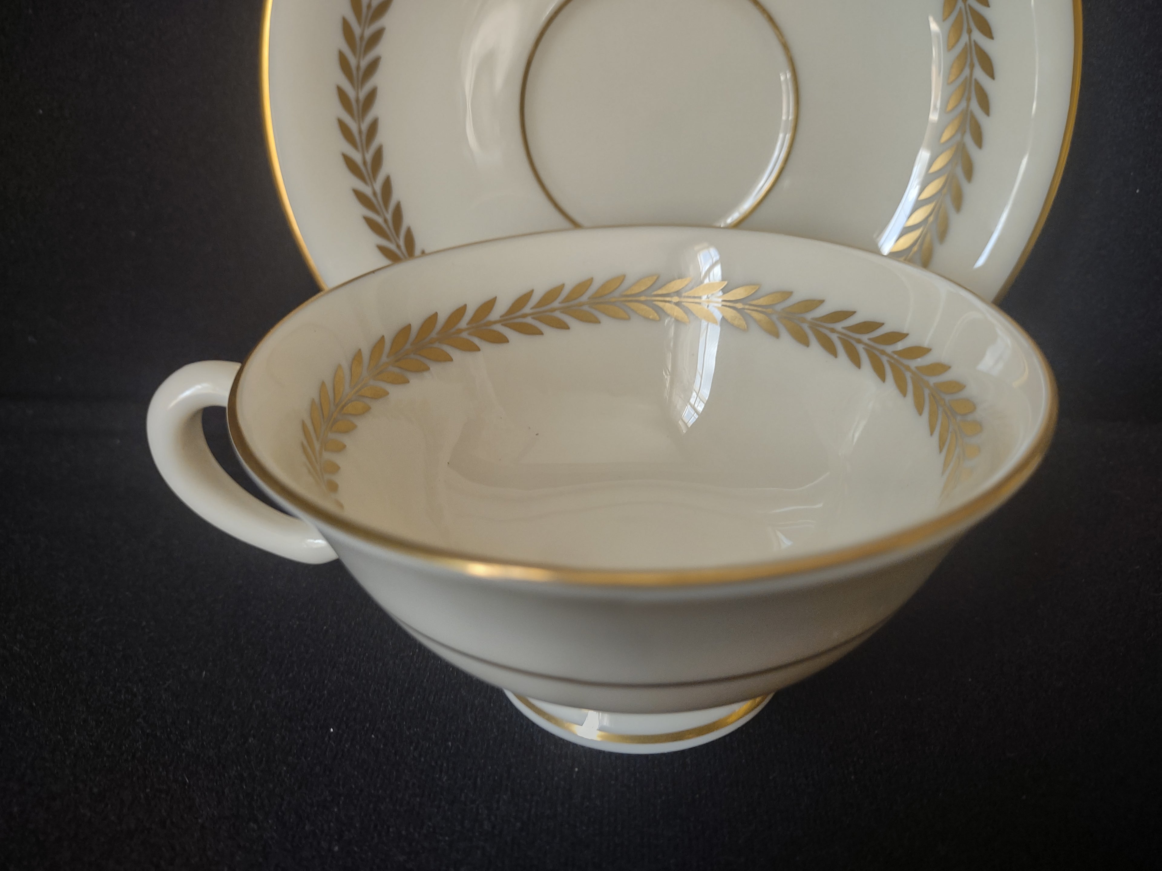 Vintage Lenox Imperial Tea Cup with Saucer (lot 1802)