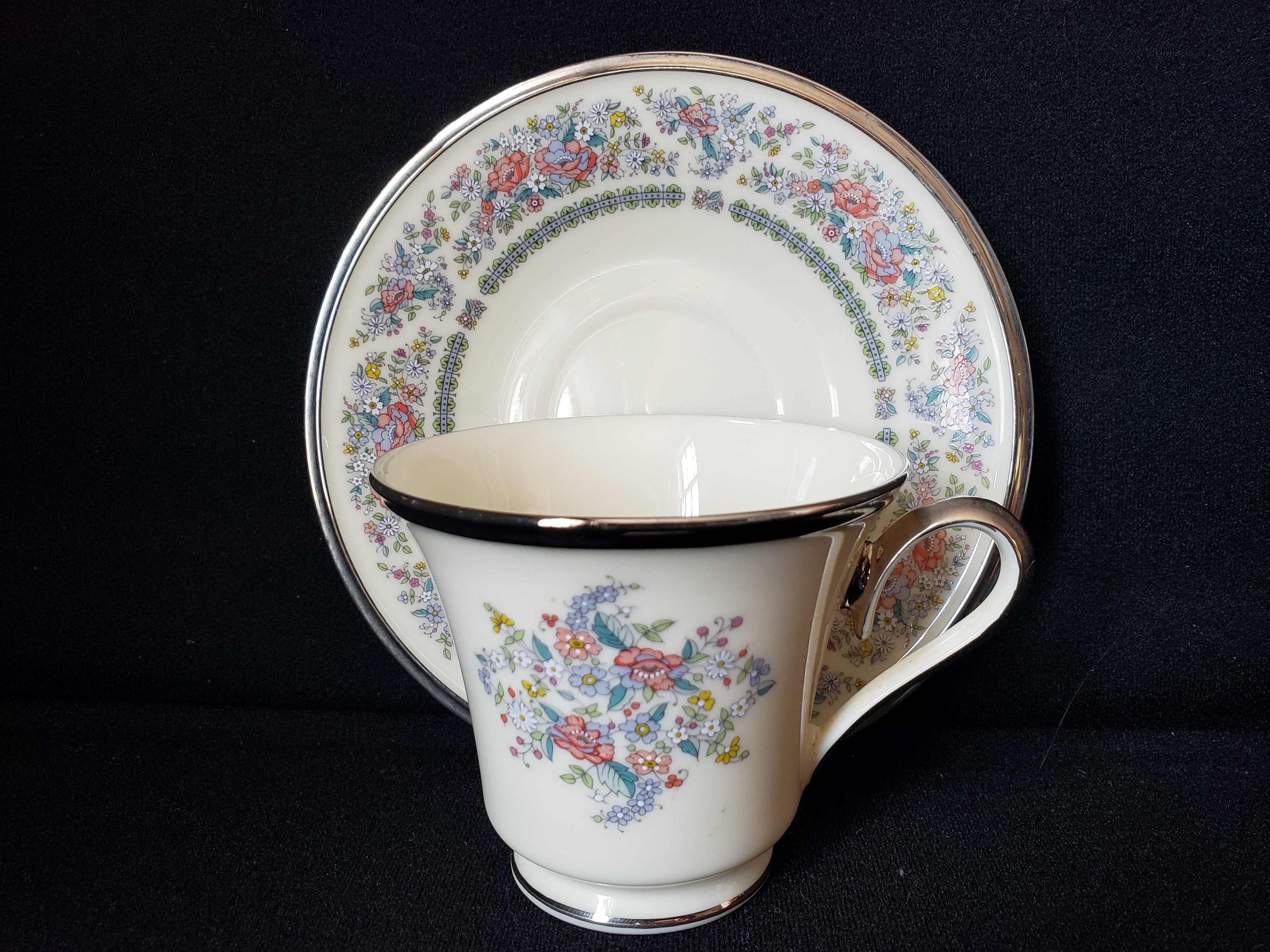 Vintage Lenox Ascot Tea Cup with Saucer (lot 1920)