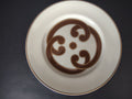 VIntage Rare Fitz and Floyd 3 x Charade Dessert Plate Brown Cream Gold (lot 535)
