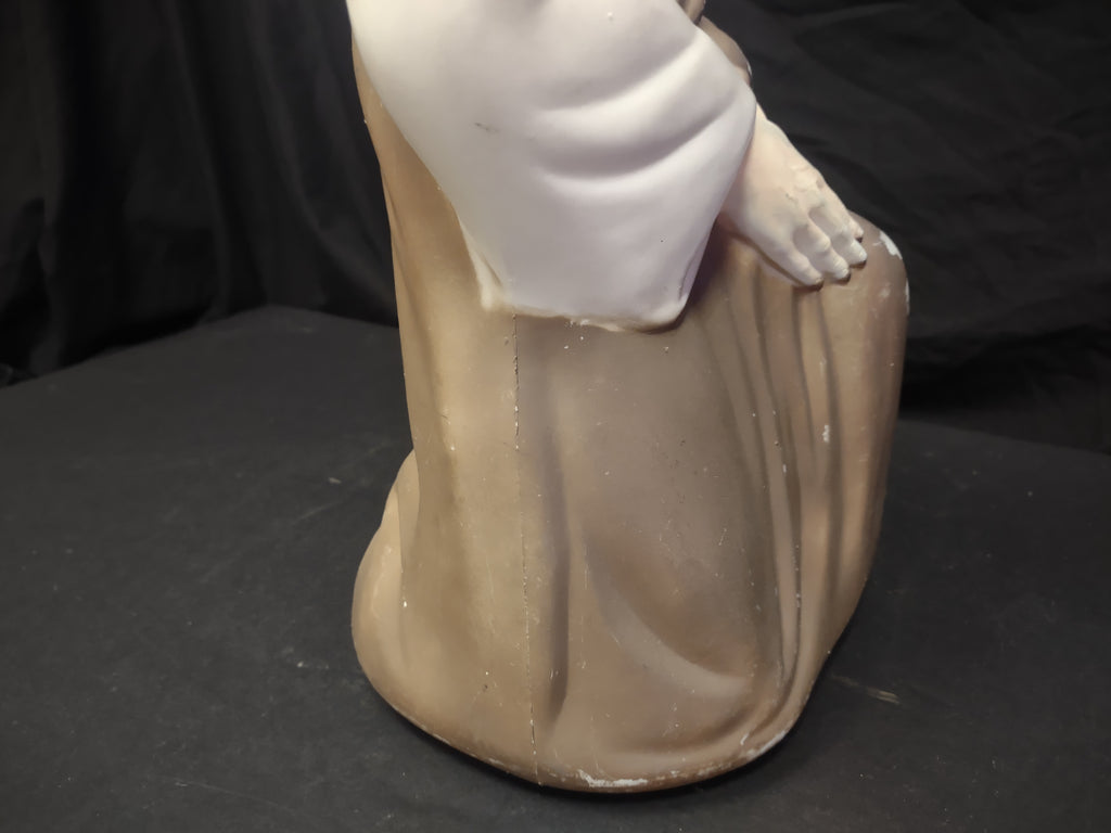 Vintage Blow Mold Christmas Nativity Brown NO LIGHT Joseph 18" (lot 2276)