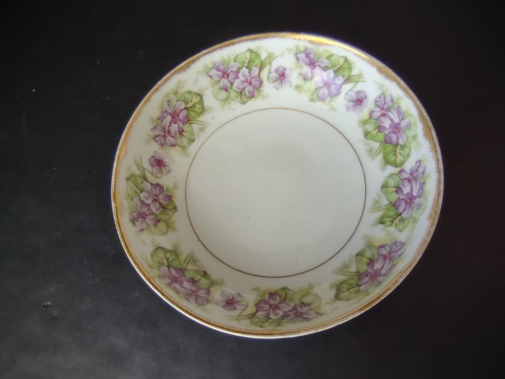 Elite Works Limoges French Shabby Cottage Chic Footed Bowl (lot 1128)