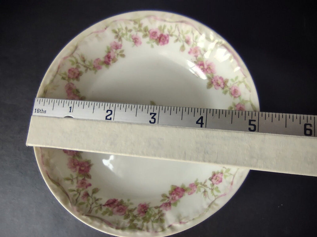 GDA Limoges Small Bowl 5" Apple Blossom Garland Swag Ribbon (lot 750)