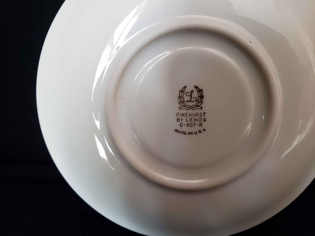 Vintage Lenox Pinehurst O-407-R Tea Cup with Saucer (lot 1937)