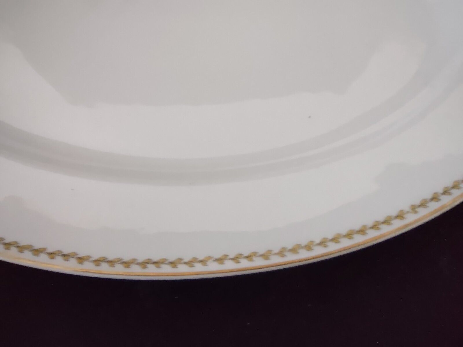 Noritake Yellow Laurel Band Oval Serving Plate S 792A Dish Gold Trim (lot 327)