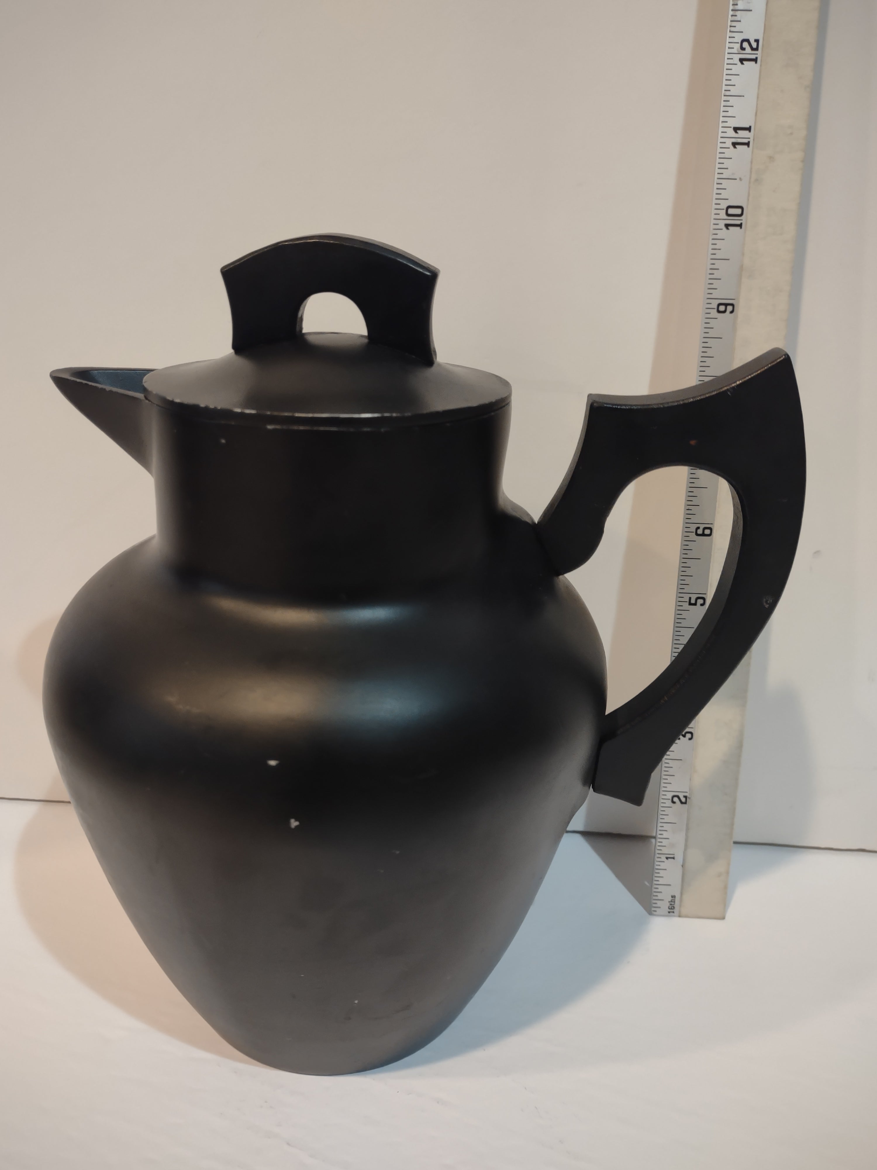 Vintage Super Maid Aluminum Coffee Tea Pot Black (lot 2656c)