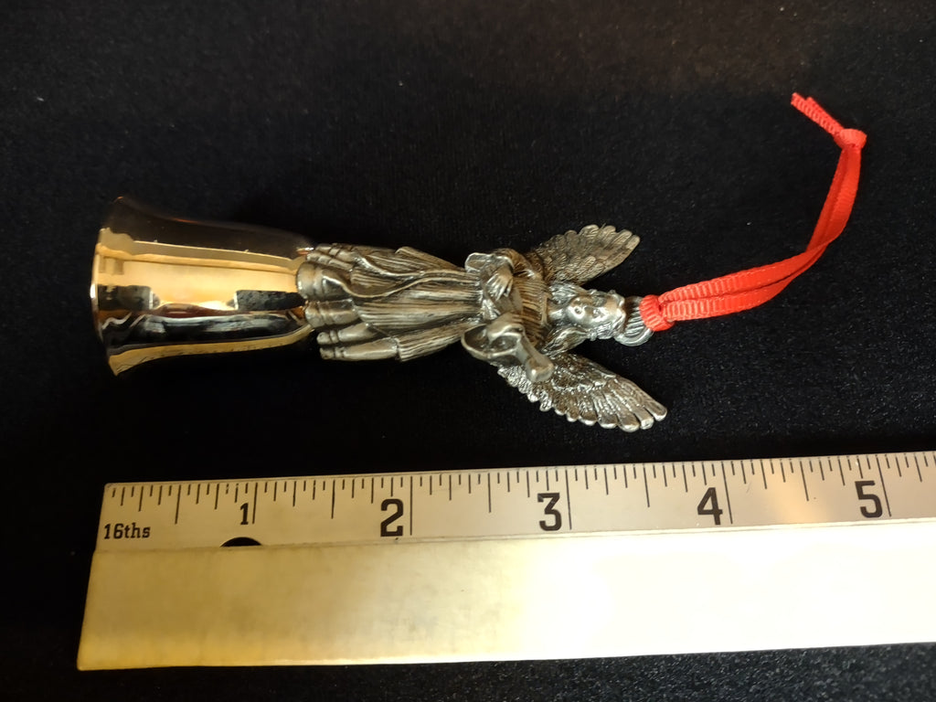 Set of 3 Angel Santa Christmas Tree Ornament Bell (lot 1685)