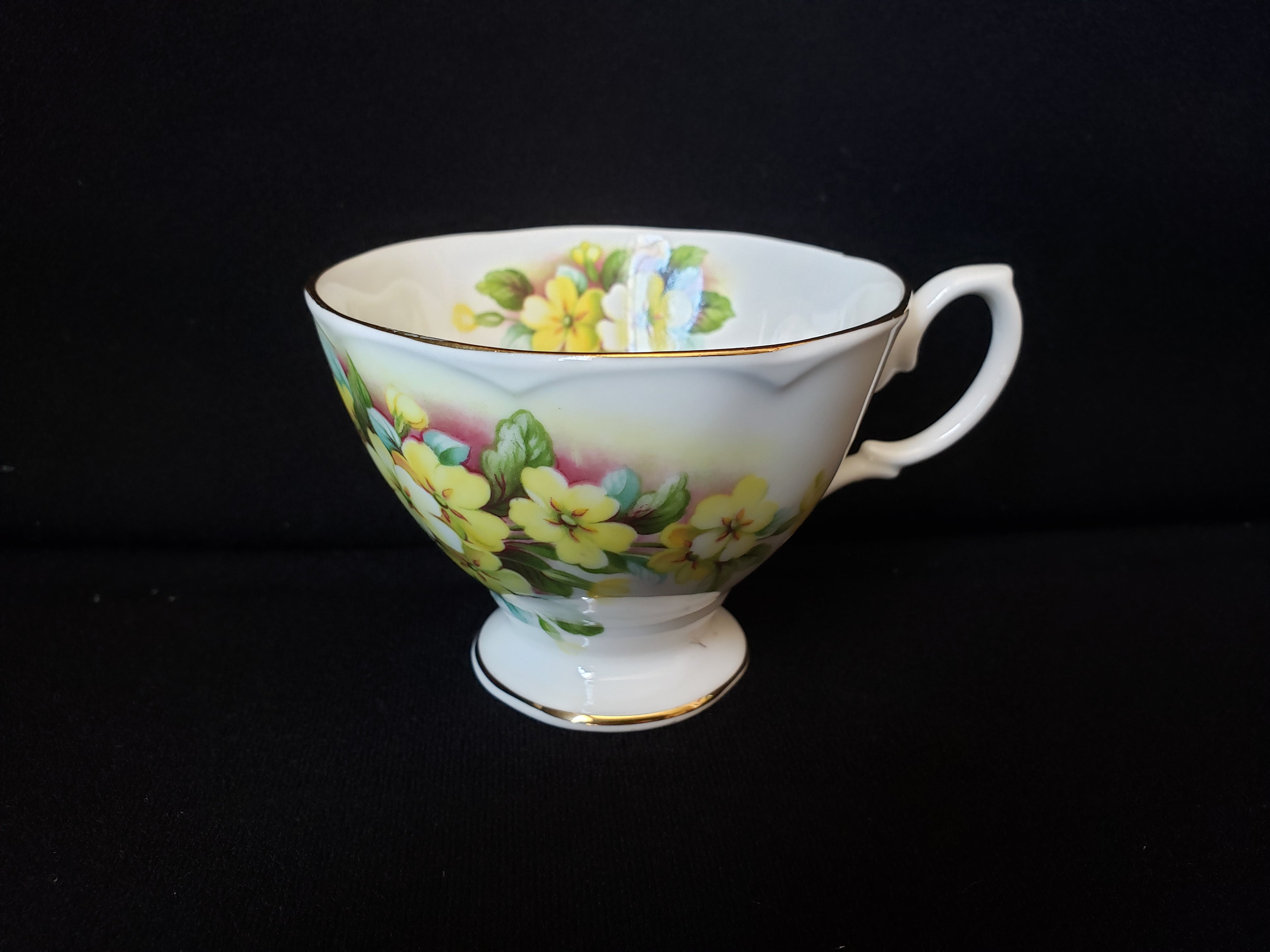 Vintage Royal Albert Floral Primula Demitasse Cup ONLY (lot 2038)