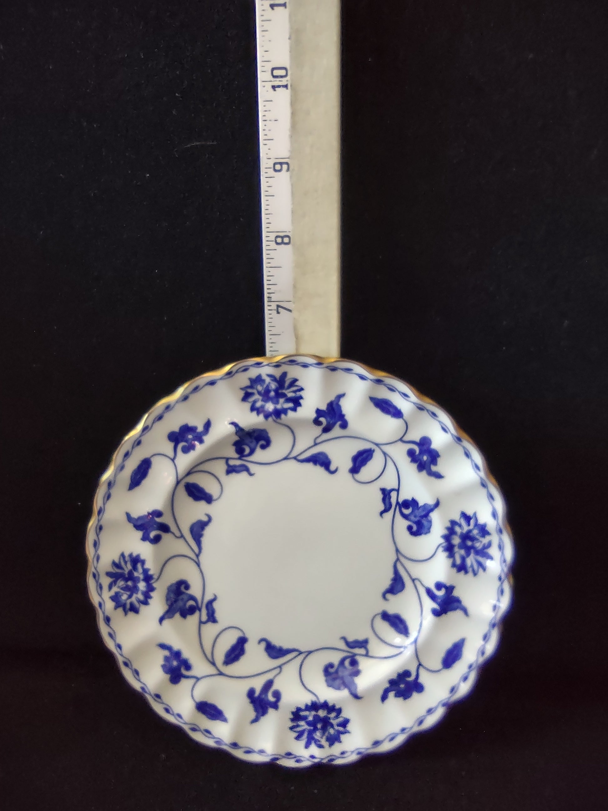 Vintage Spode Plate Bone China Blue Colonel English Countryside (Lot 5734)