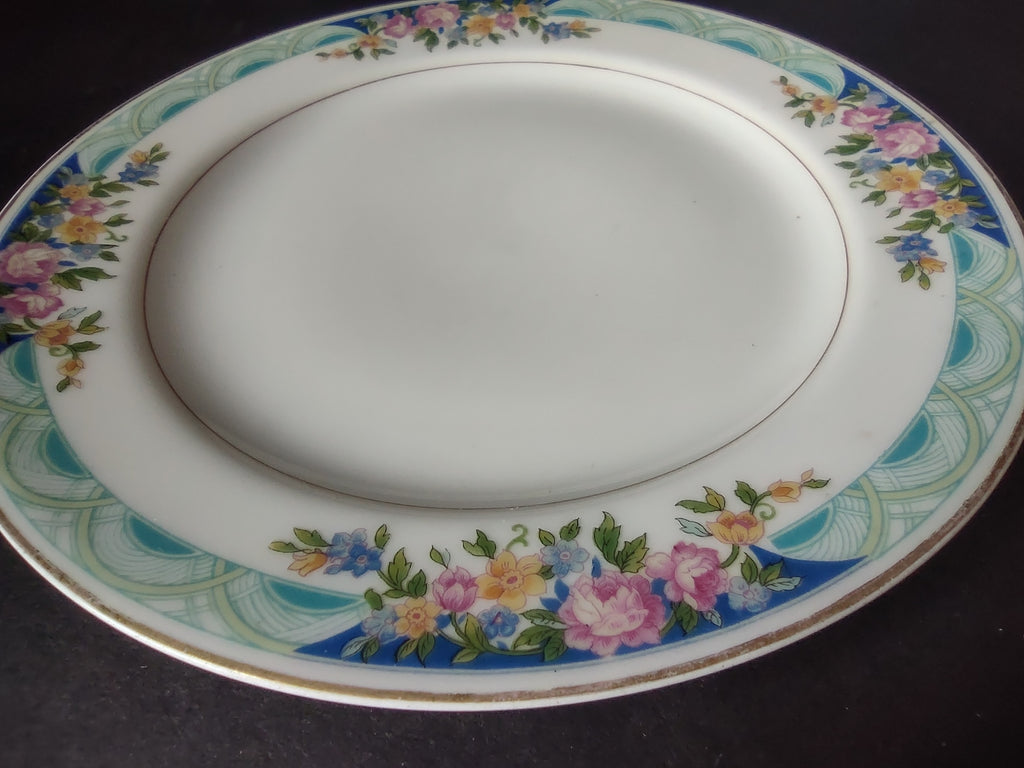 Haviland Limoges Massachusetts Dessert/Salad Plate Blue Floral (lot 933)