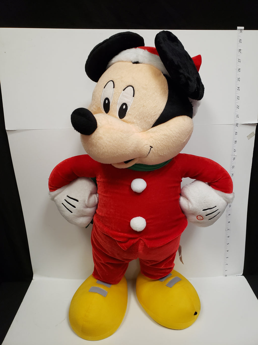 Christmas Plush Mickey Mouse Toy Musical Sings 28" (lot 2247)