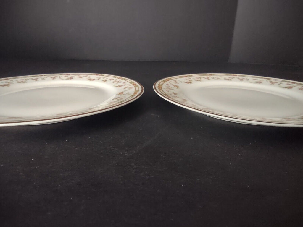 Haviland Limoges Schleiger 346 Red Rose 2 x Bread Butter Plate 6-1/4" (lot 546)