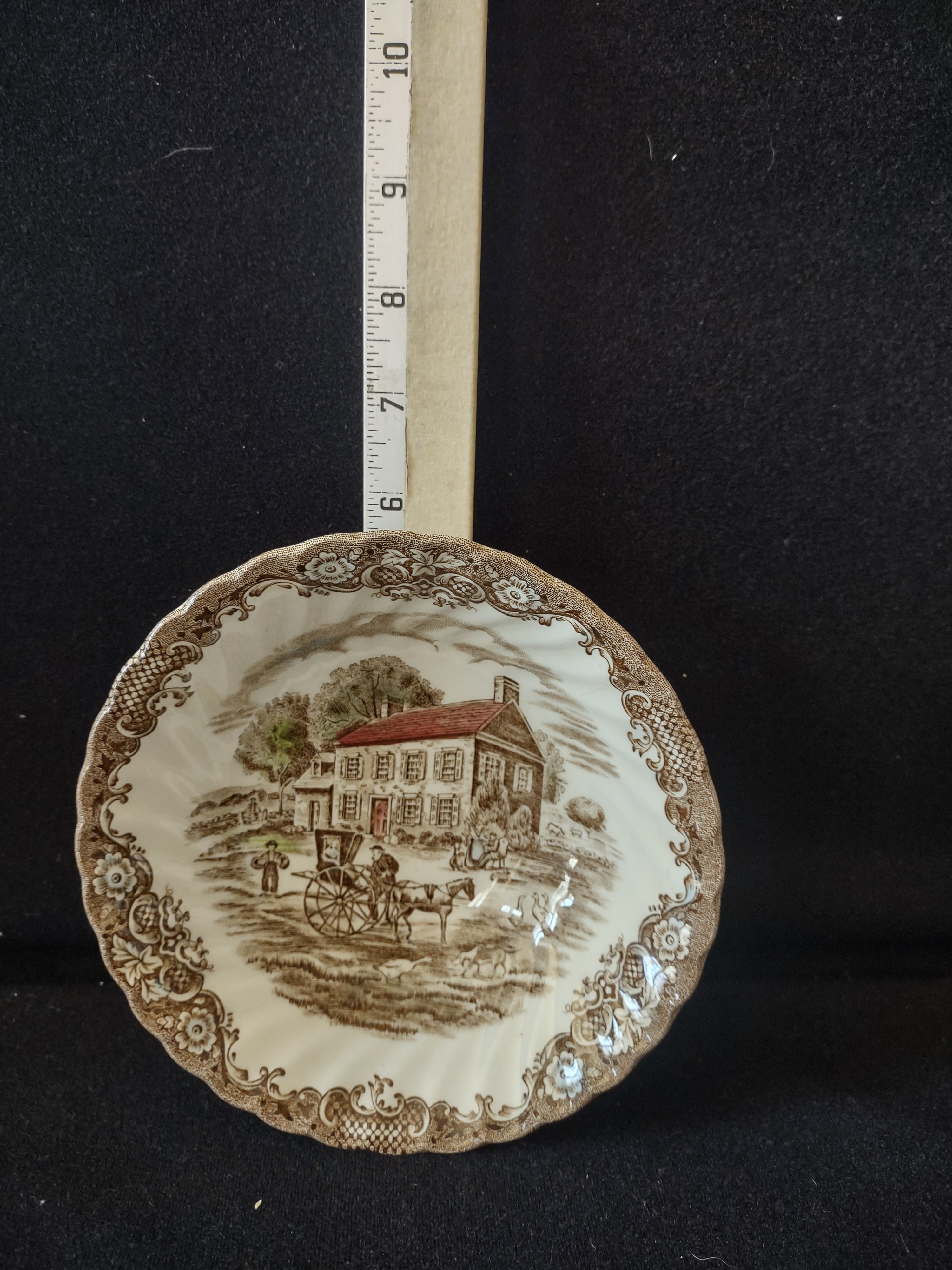 Vintage Johnson Bros Cereal Bowl Pennsylvania Fieldstone Heritage Hall (Lot 5533