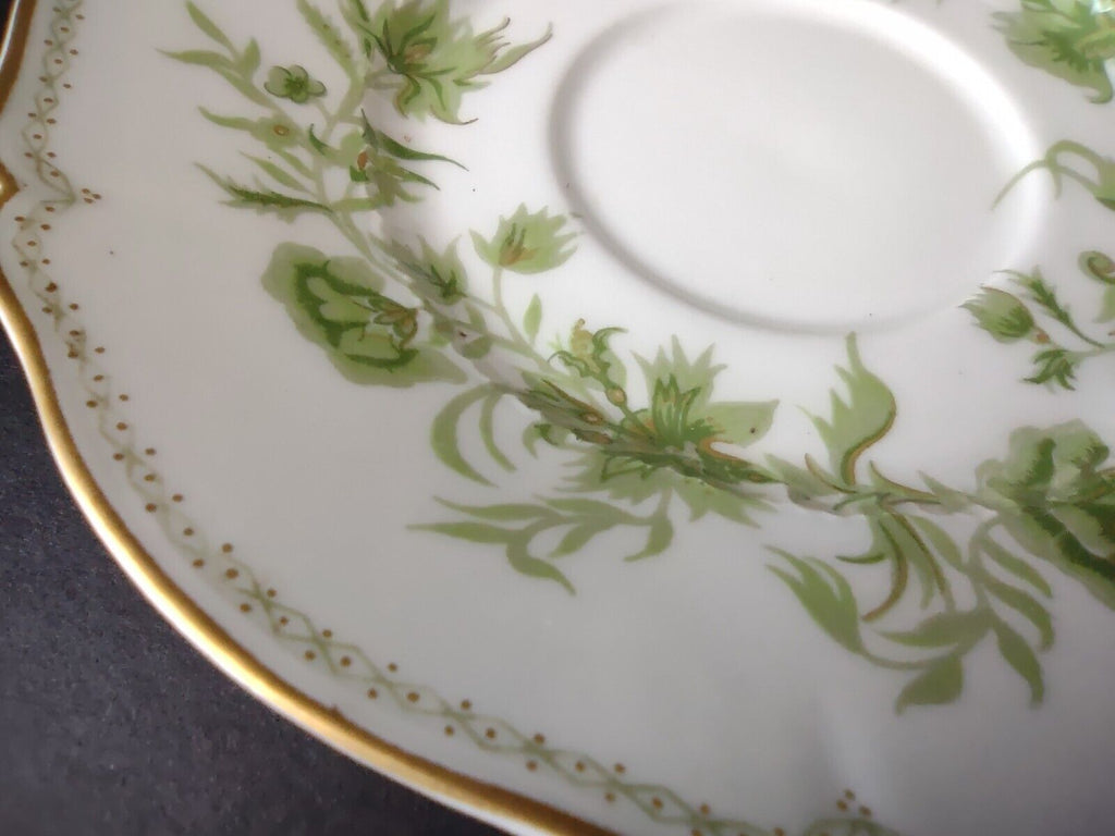 Haviland Limoges France Carette Saucer ONLY Green Design (lot 736)